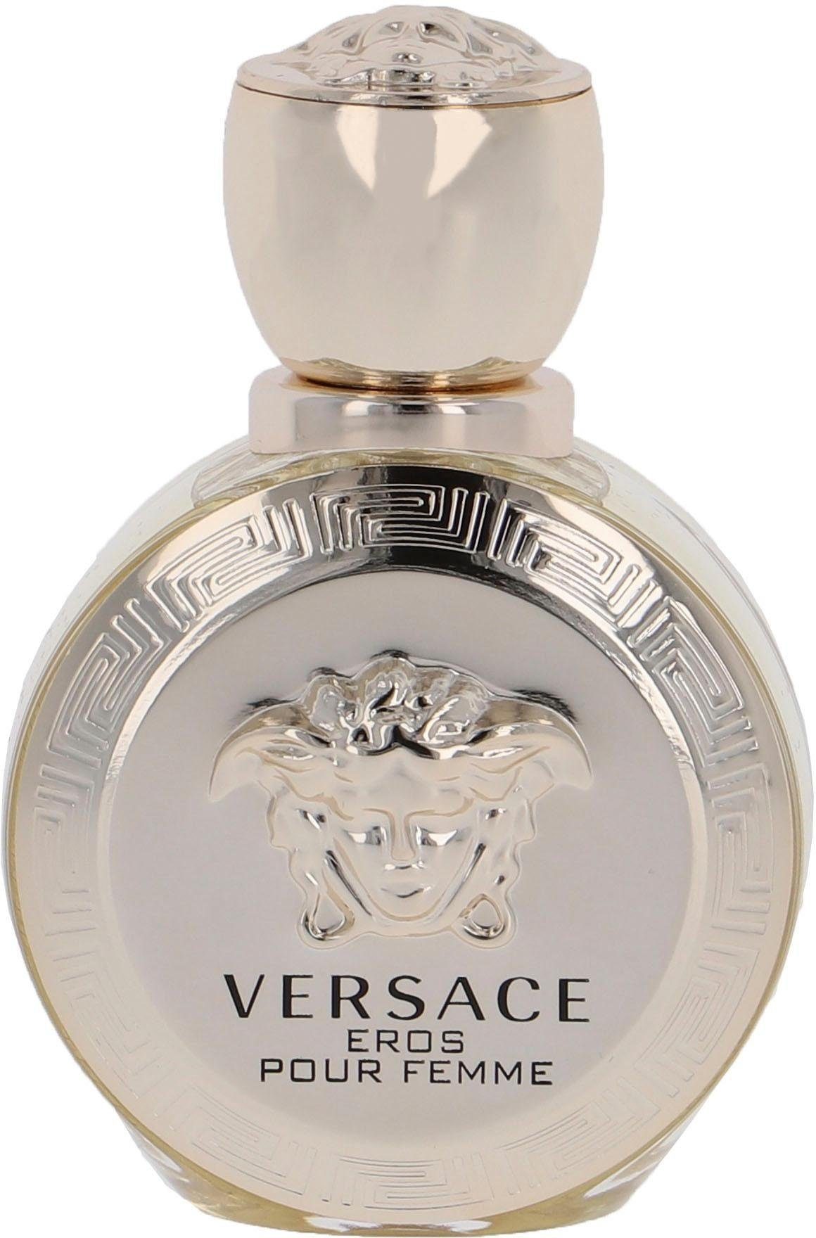 Versace Eau de Parfum EROS POUR FEMME EDP, Fruchtiger Damenduft mit Mandarine, Himbeere, Jasmin und Patchouli.