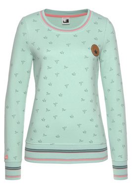 Ocean Sportswear Sweatshirt mit Lederimitatbadge