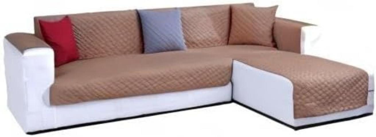 LIANNA Sofahusse Wasserabweisende Sofahusse, gesteppt, wendbar für L-Sofa