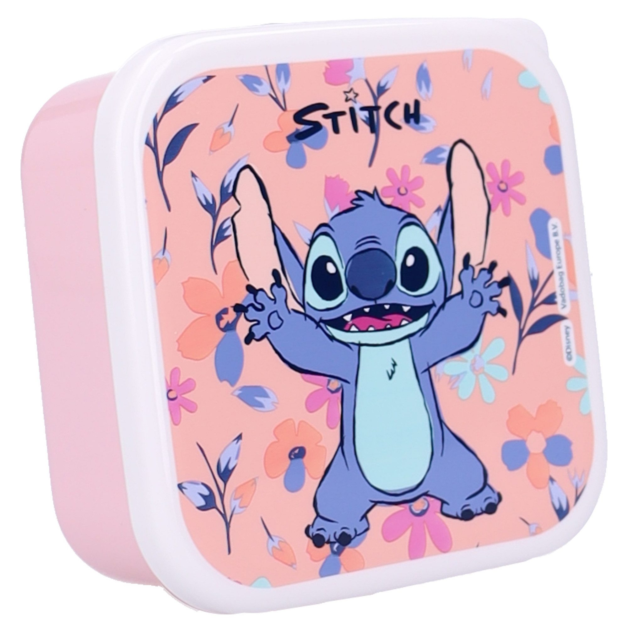 Lilo & Stitch Lunchbox Aufbewahrungsboxen 3er Set Fresh Bites für Alltag und unterwegs, (Spar-Set, 3-tlg., 3x teilig, 3x deckel) – Bild 5 von 5