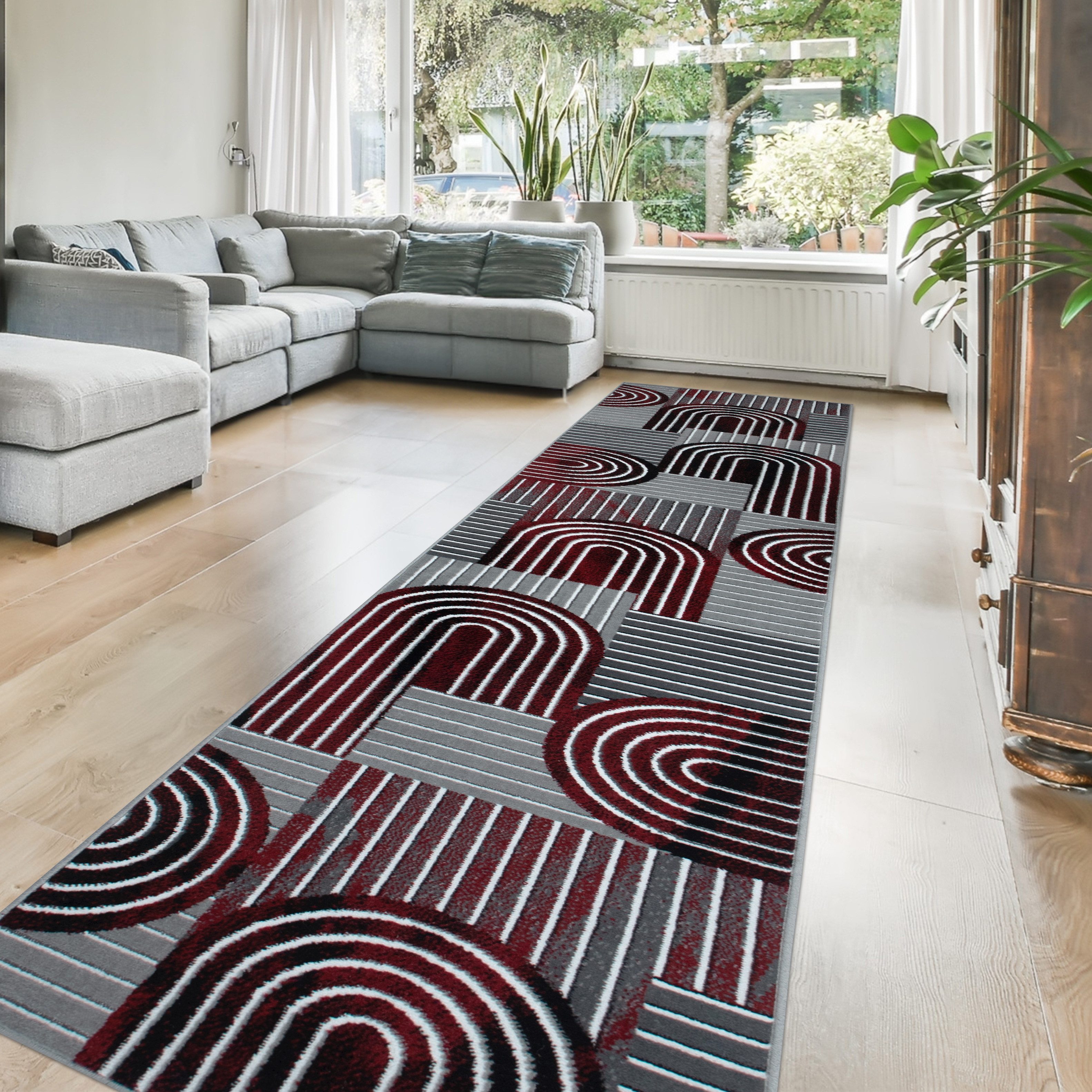 OTTO home Läufer Lyssandra, rechteckig, Höhe: 8 mm, 3D-Effekt, softer Kurzflor, pflegeleicht, leichter Glanz, Scandi-Look