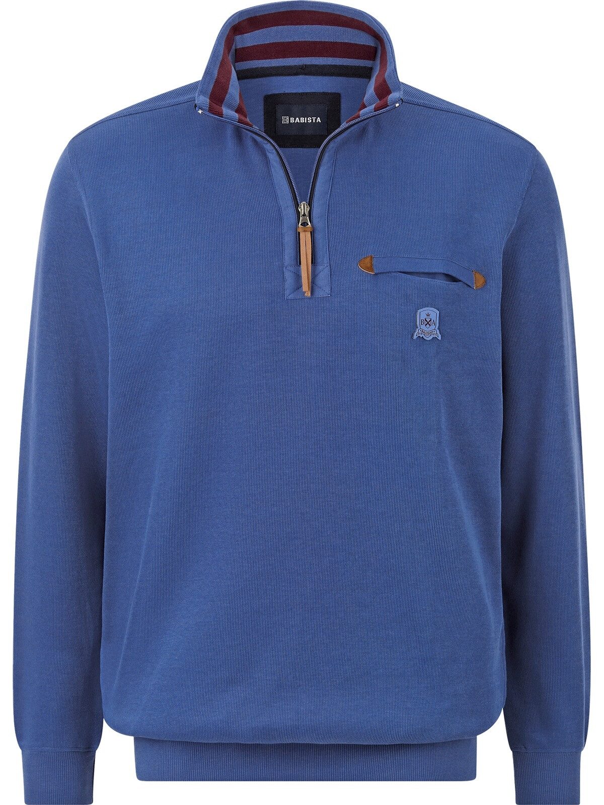 Babista Sweatshirt FLORINOZ mit markanten Lederdetails – Bild 3 von 5