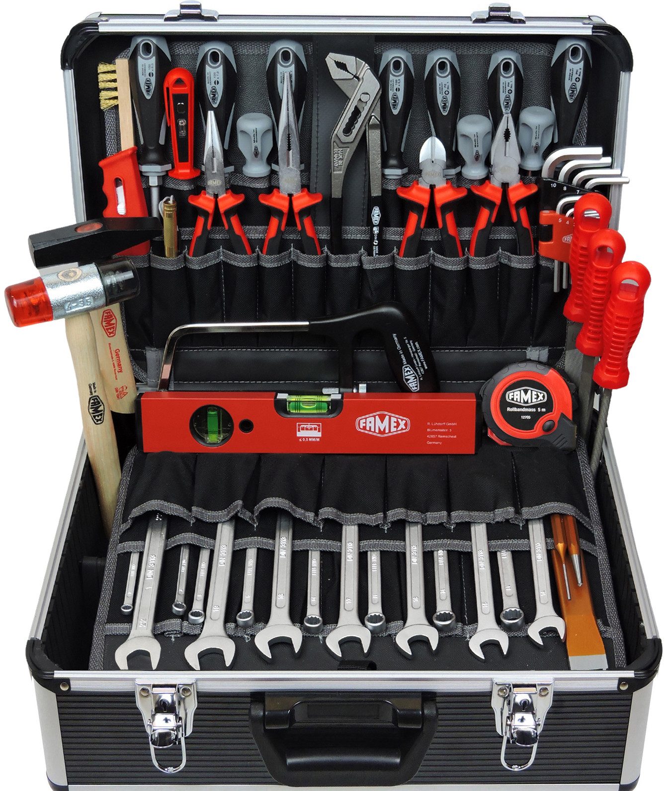 FAMEX Werkzeugset 440-93 Werkzeugkoffer gefüllt, (98-tlg), günstig online kaufen