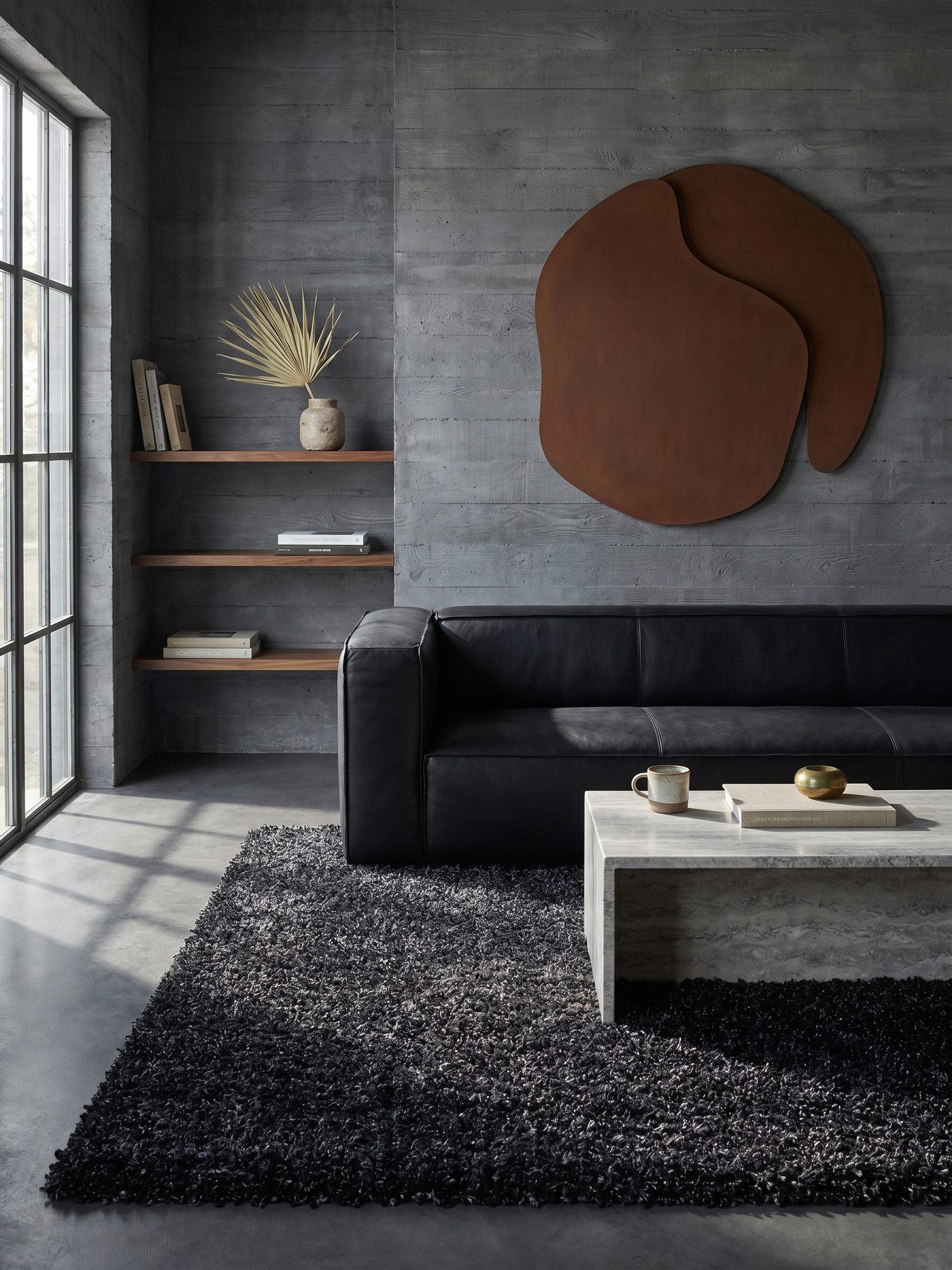 KADIMA DESIGN Teppich RHEIN Shaggy Langflor Wohnzimmer Schlafzimmer Waschbar Esszimmer, Rechteckig, Höhe: 32 mm, Anthrazit, 160x230 cm, Wohnzimmerteppich Strapazierfähig Waschbar