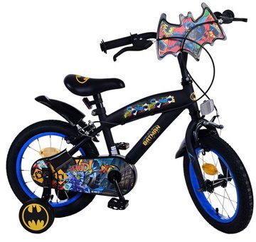 Volare Kinderfahrrad, 1 Gang, ohne Schaltung, Kinderfahrrad Batman 14 Zoll, ohne Rücktrittbremse