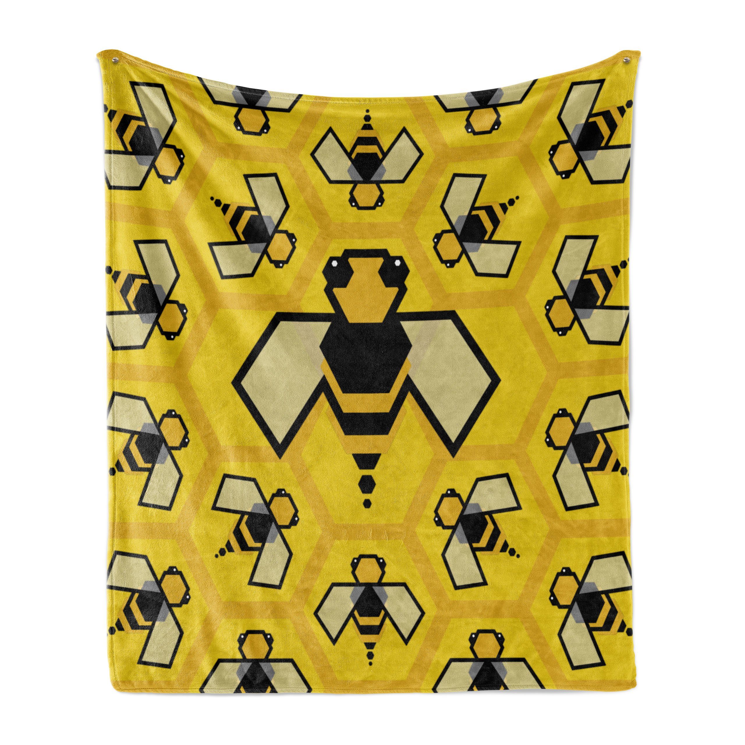 für Bienenkönigin Plüsch Geometrische digitale und Abakuhaus, Innen- Wohndecke Gemütlicher Außenbereich, den