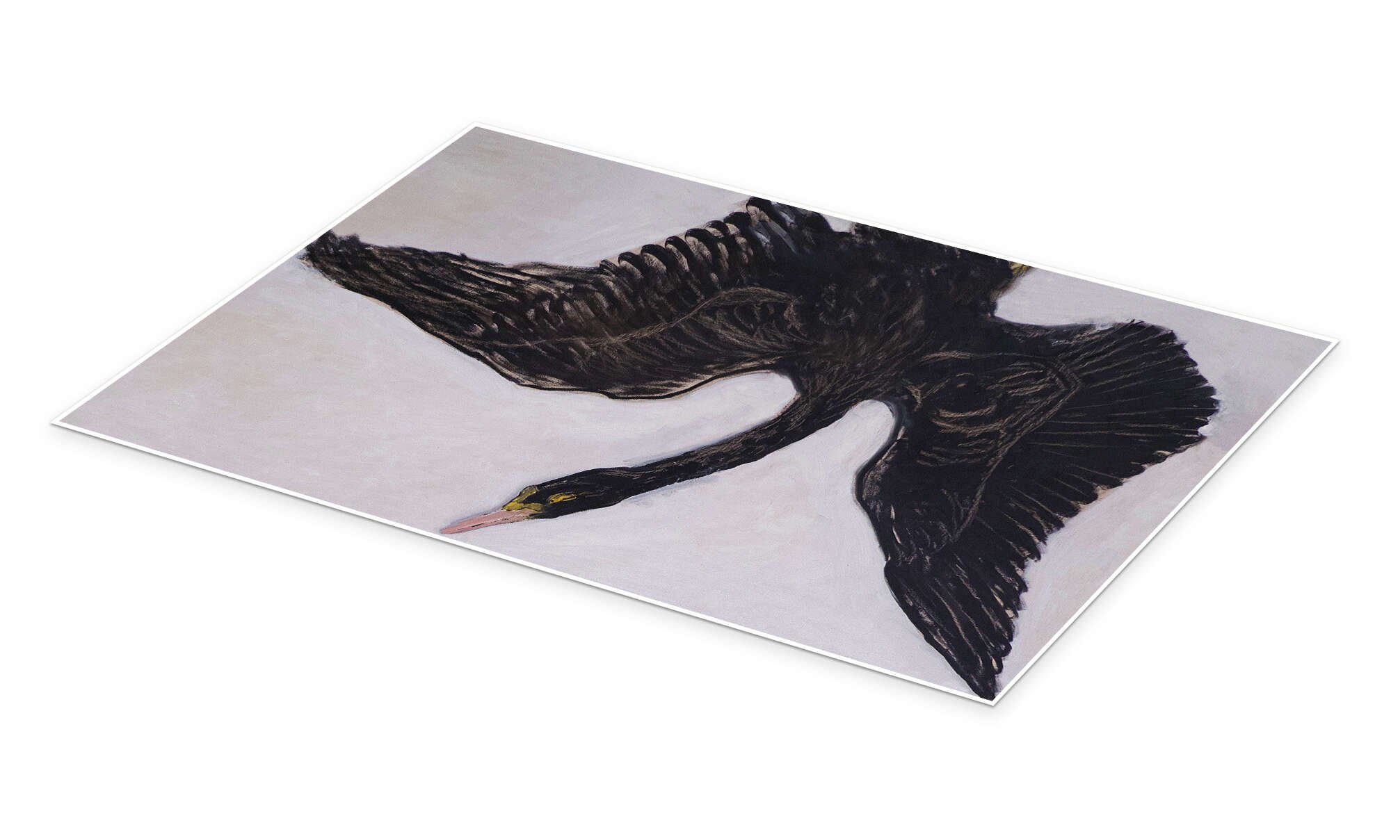 Posterlounge Wandbild The Black Swan, Hilma af Klint, erhältlich als Poster, Leinwandbild, Wandsticker oder Acrylglasbild