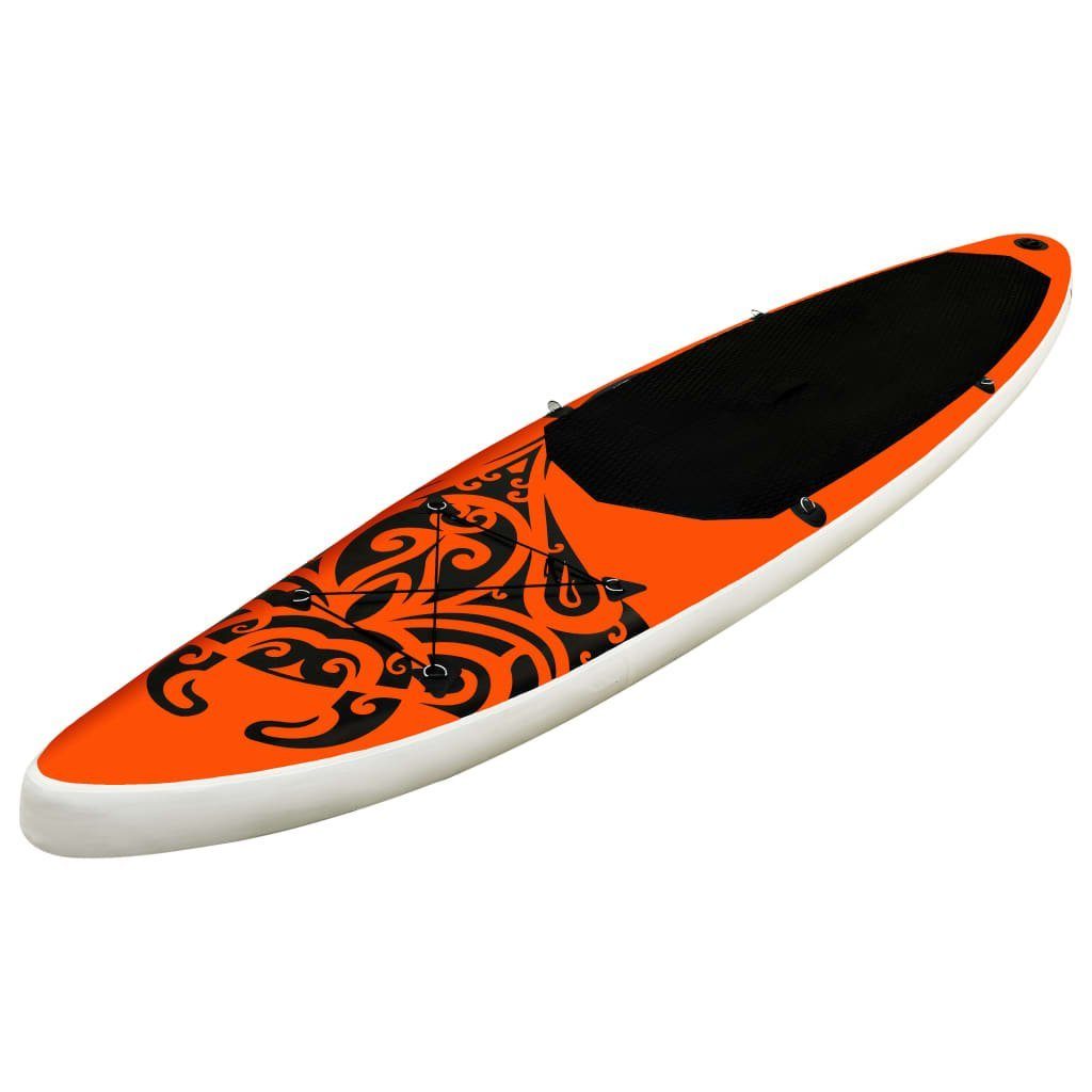 Aufblasbares Orange vidaXL cm Board Up Stand 305x76x15 Schlauchboot DOTMALL Set Paddle