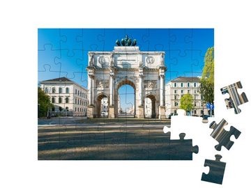 puzzleYOU Puzzle München, Bayern, Deutschland, 48 Puzzleteile, puzzleYOU-Kollektionen München, Deutsche Städte