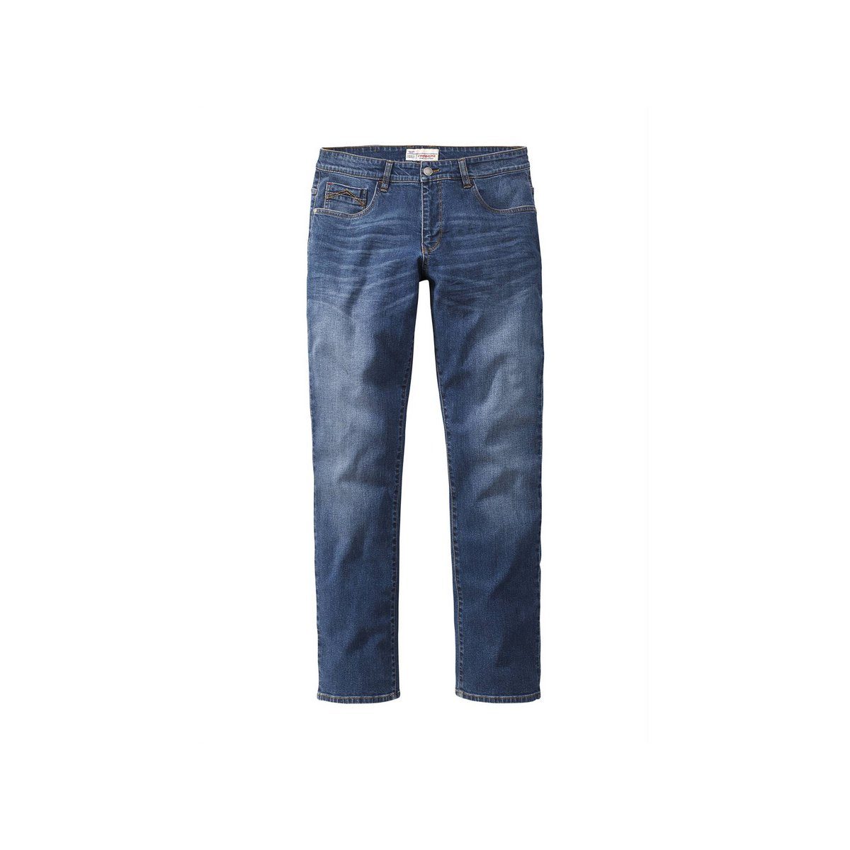 Ospig 5-Pocket-Jeans dunkel-grau (1-tlg) dark stone used