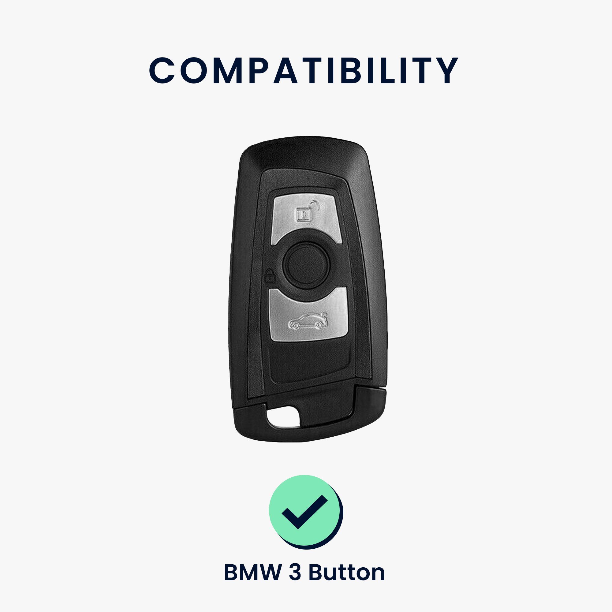 Case BMW, Cover Hülle Autoschlüssel kwmobile Schlüssel Schlüsselhülle für Schlüsseltasche