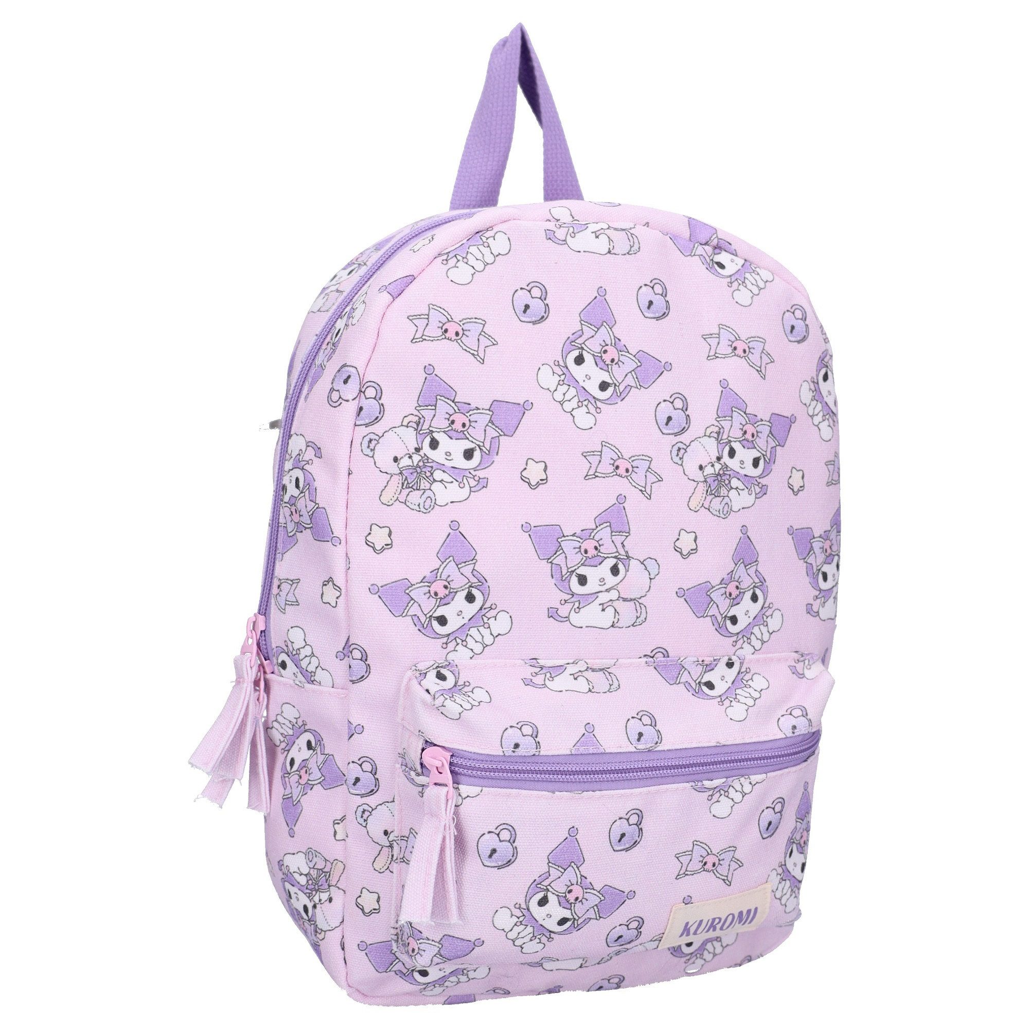 SANRIO Kinderrucksack Kuromi Kinder Tasche Rucksack Schule Kindergarten Freizeitrucksack