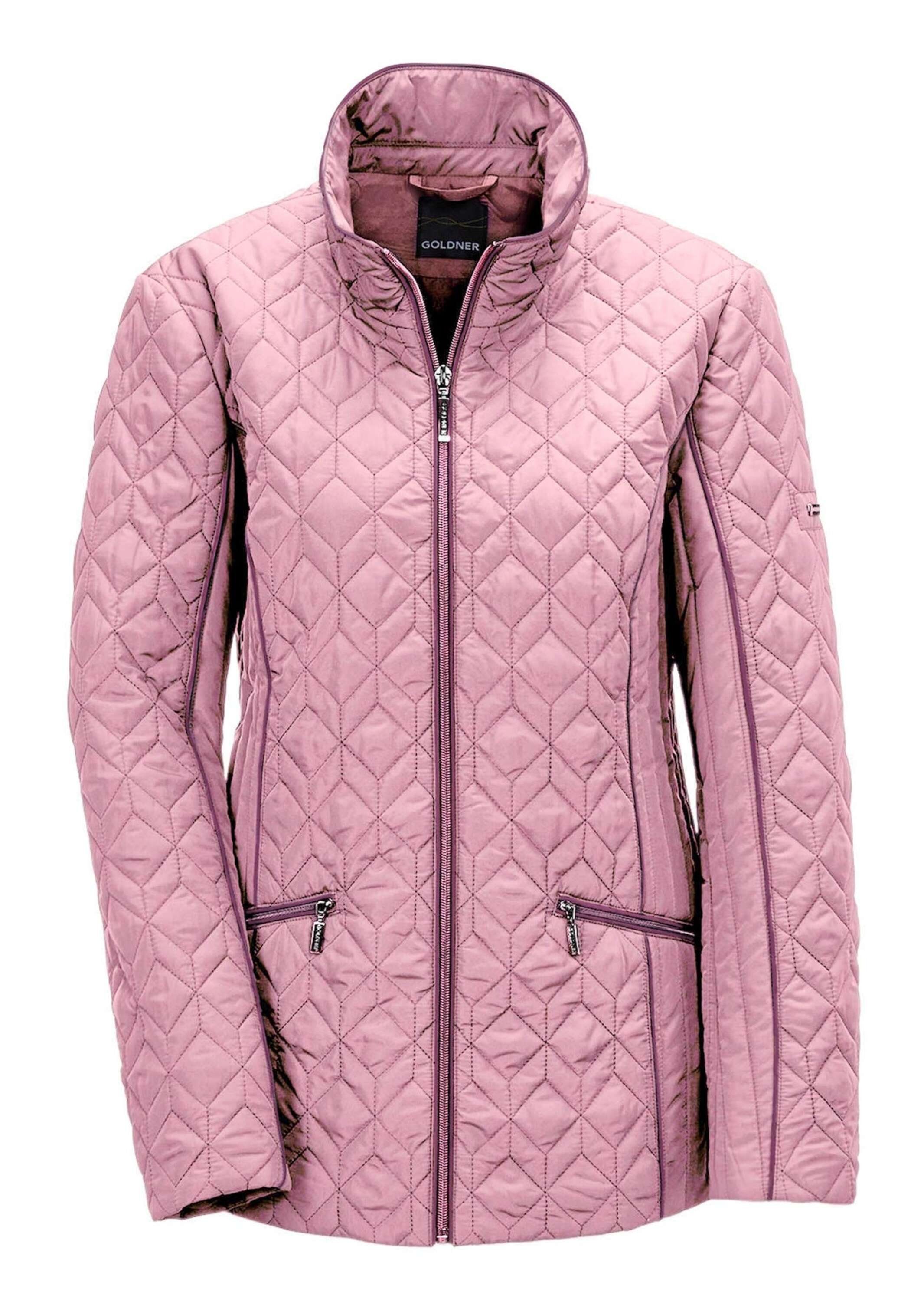 wattierte altrosé / GOLDNER Leicht Steppjacke rosenholz Kurzgröße: Steppjacke