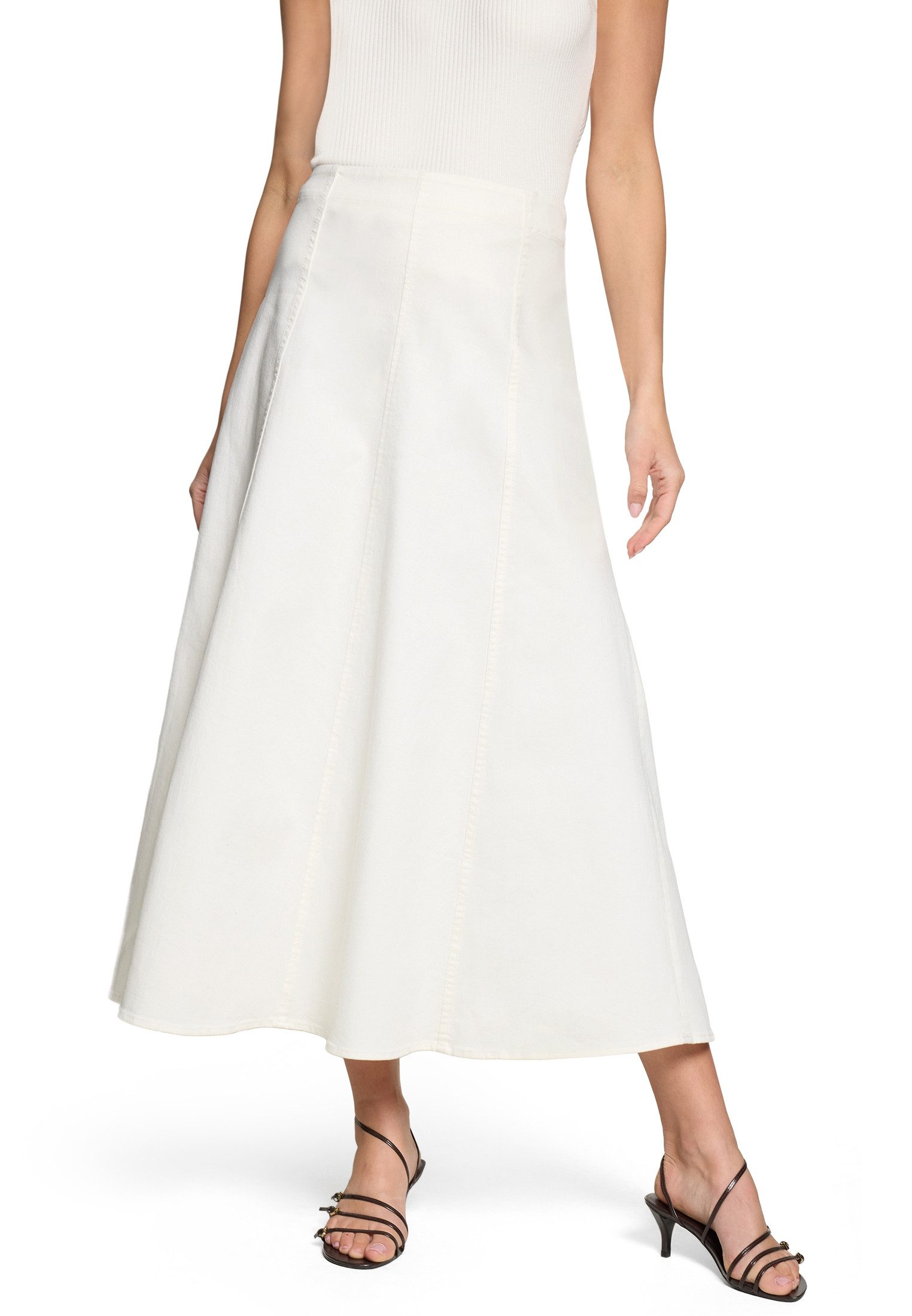 Zero Midirock Damen mit Reißverschluss Material.