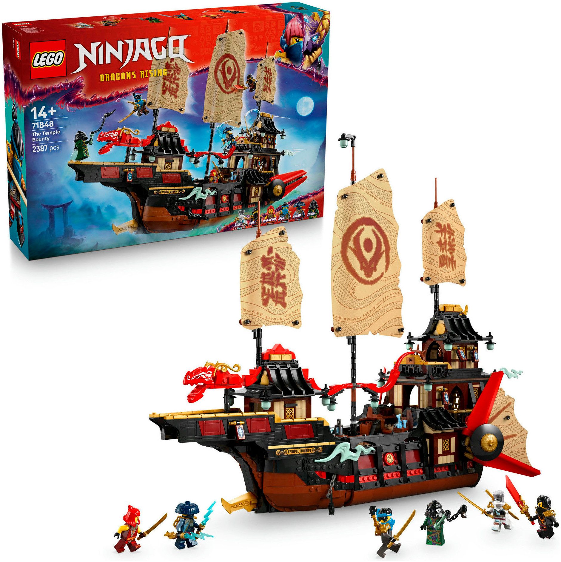 LEGO® Der Tempel-Flugsegler (71848), LEGO Ninjago Konstruktionsspielsteine, günstig online kaufen