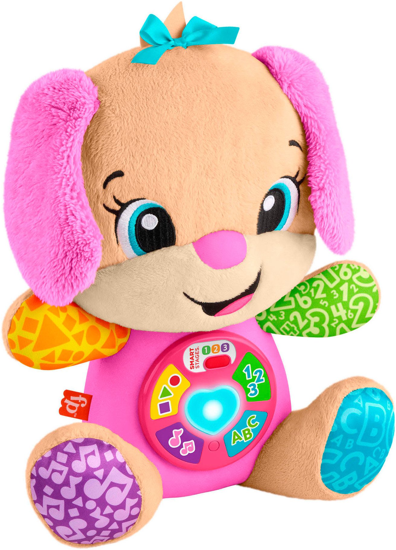 Fisher-Price® Kuscheltier Lernspaß Hund, mit Licht- und Soundeffekten