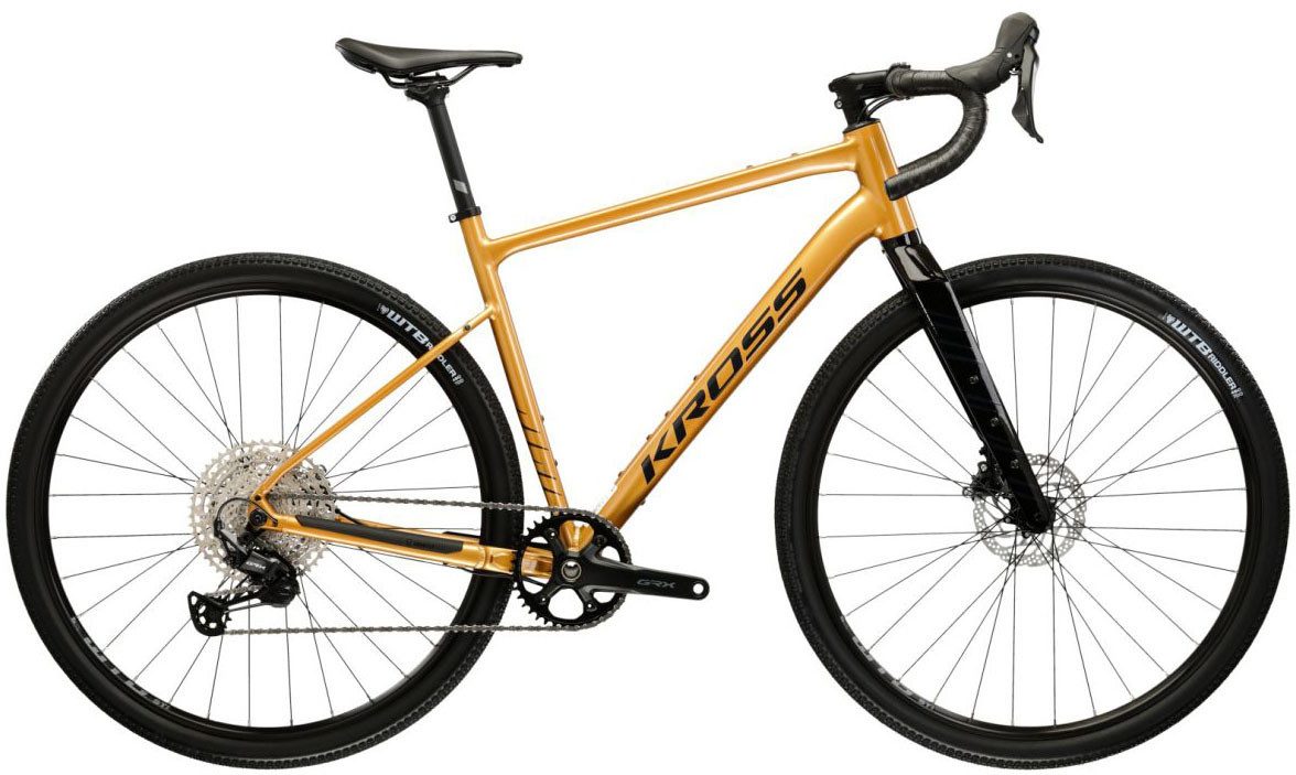 Kross Gravelbike Gravelbike Esker 5.0 GRX 1X12 Grau 12 Gänge, 12 Gang Shimano GRX RX822 Schaltwerk, Kettenschaltung