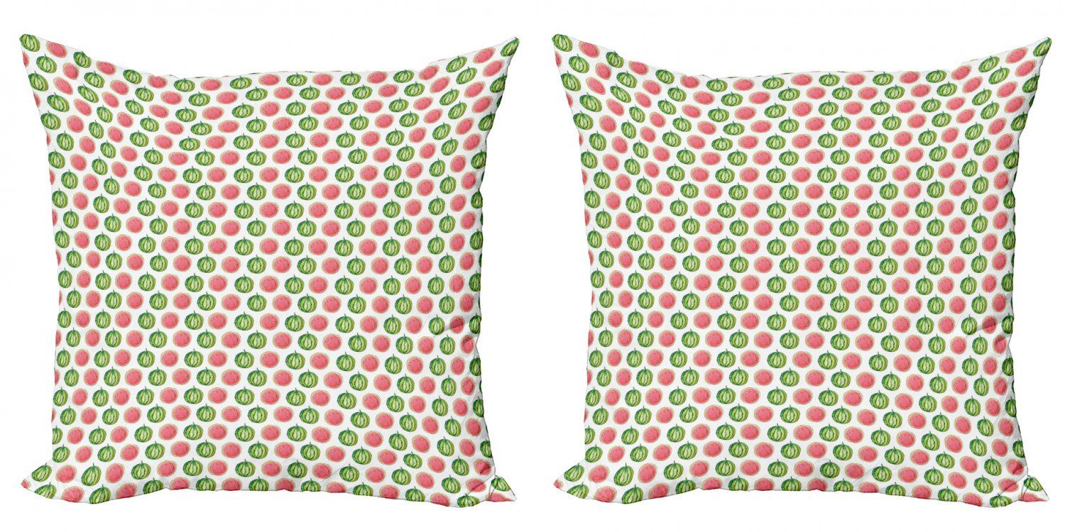 Summer Modern Tropic Kissenbezüge Doppelseitiger Stück), Abakuhaus Wassermelone Accent (2 Digitaldruck, Fruit