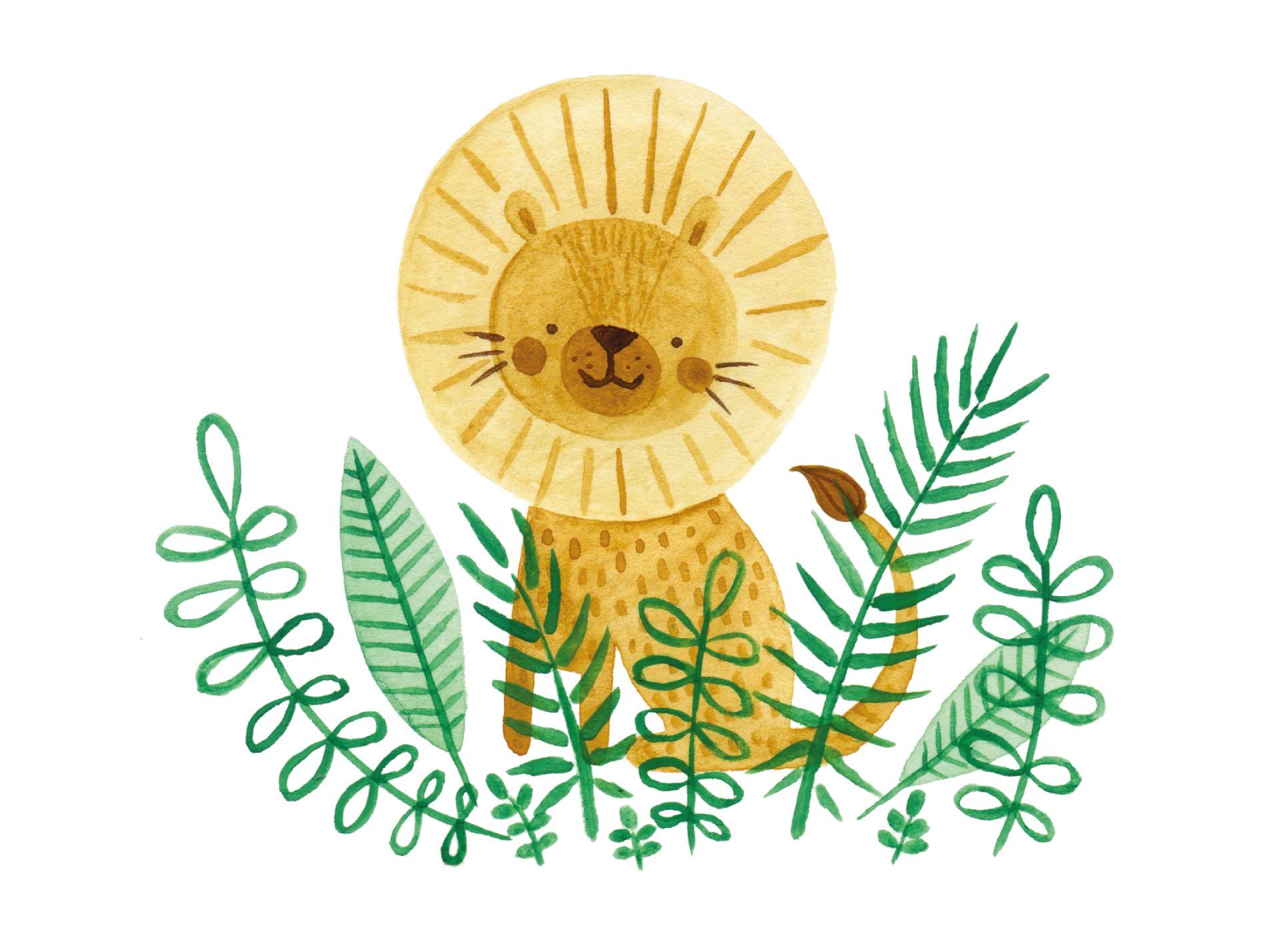 Löwenmotiv mit Liliput Erstausstattungspaket süßem Dschungel
