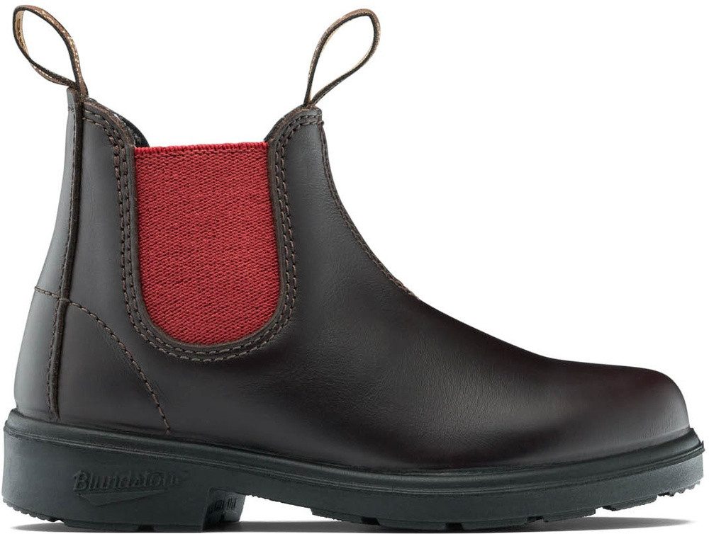 Blundstone 2590 Brown Leather with Crimson Elastic (Kids) Stiefel
