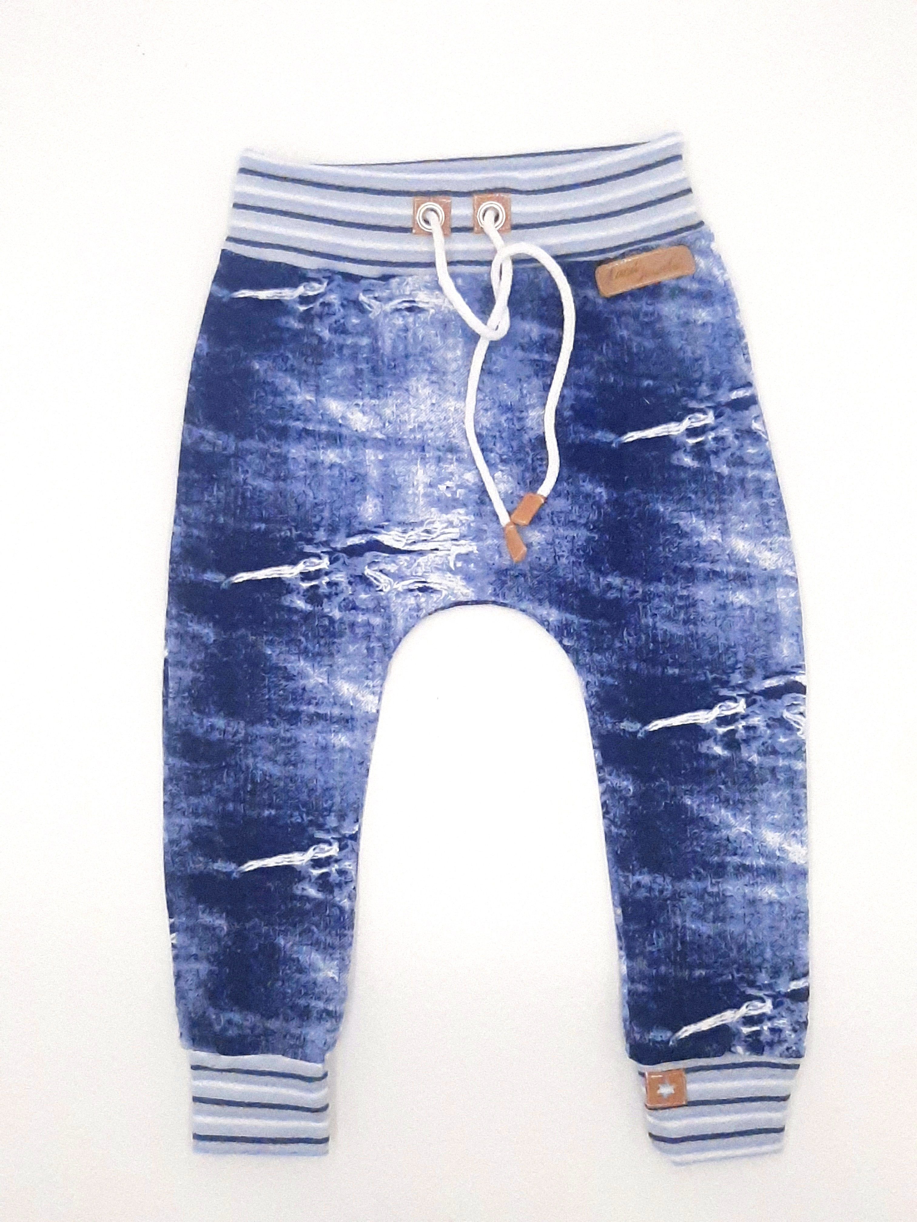 Land-Juwelen Jerseyhose JEANSLOOK BLAU schmale Hose günstig online kaufen