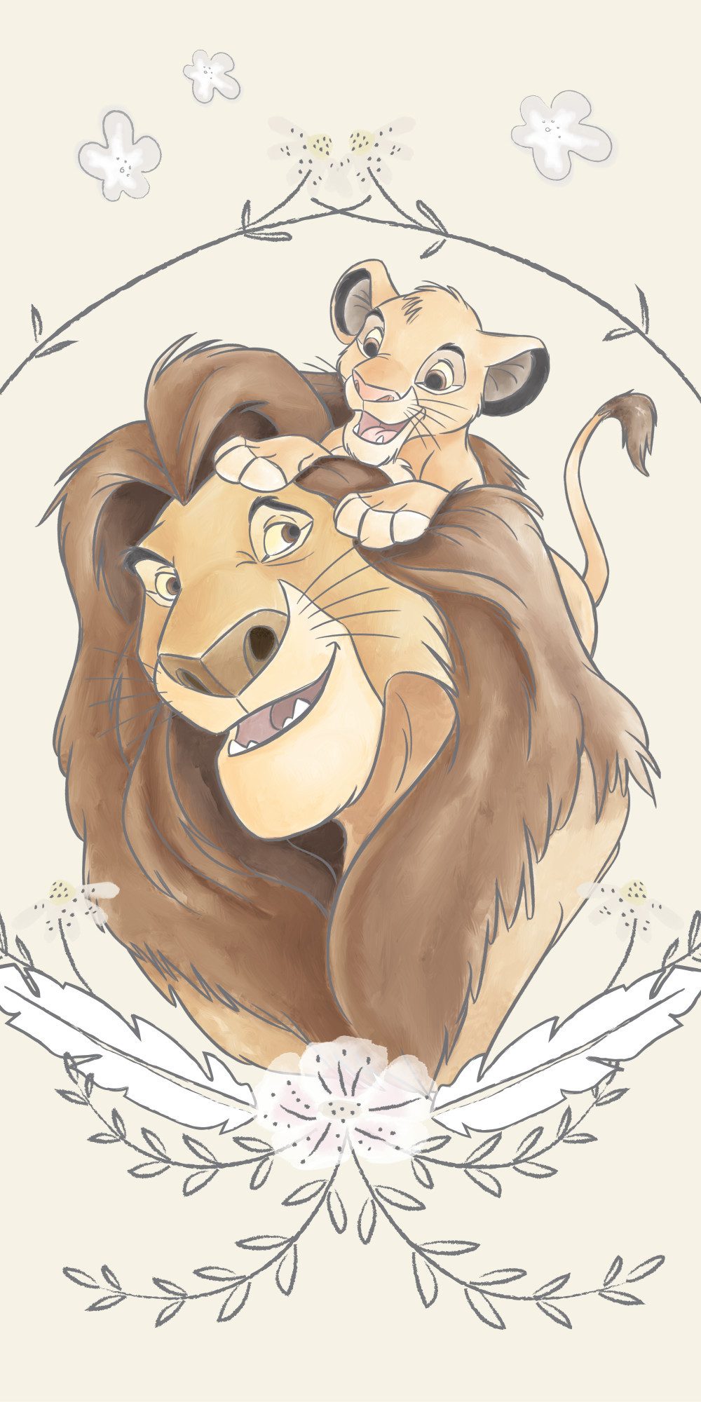 Disney Badetuch Disney Der König der Löwen Simba Badetuch Größe 70 x 140 cm günstig online kaufen