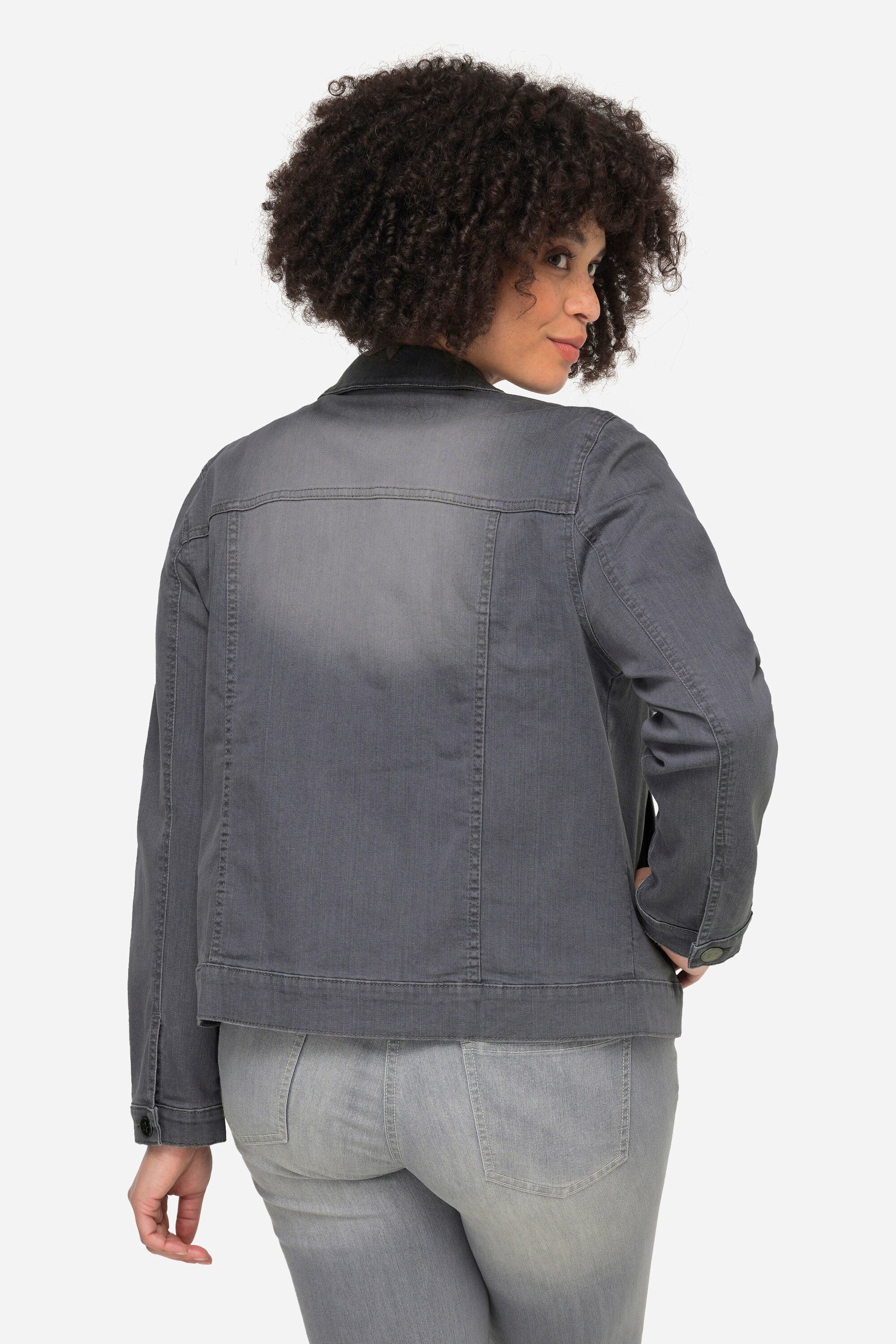 Angel of Style Jeansjacke Jeansjacke Frieda Wascheffekte Hemdkragen Langarm