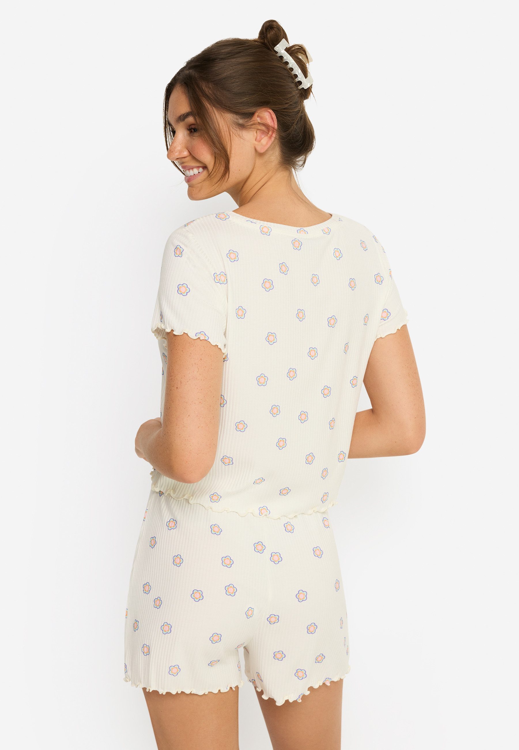 LSCN by LASCANA Shorty (Set, 2 tlg) All-over Druck