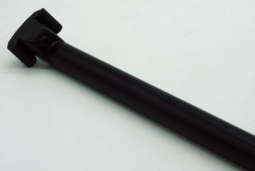 dynamic24 Sattelstütze, Extra lang und verstärkte Sattelstütze Stahl schwarz Ø 30,4mm