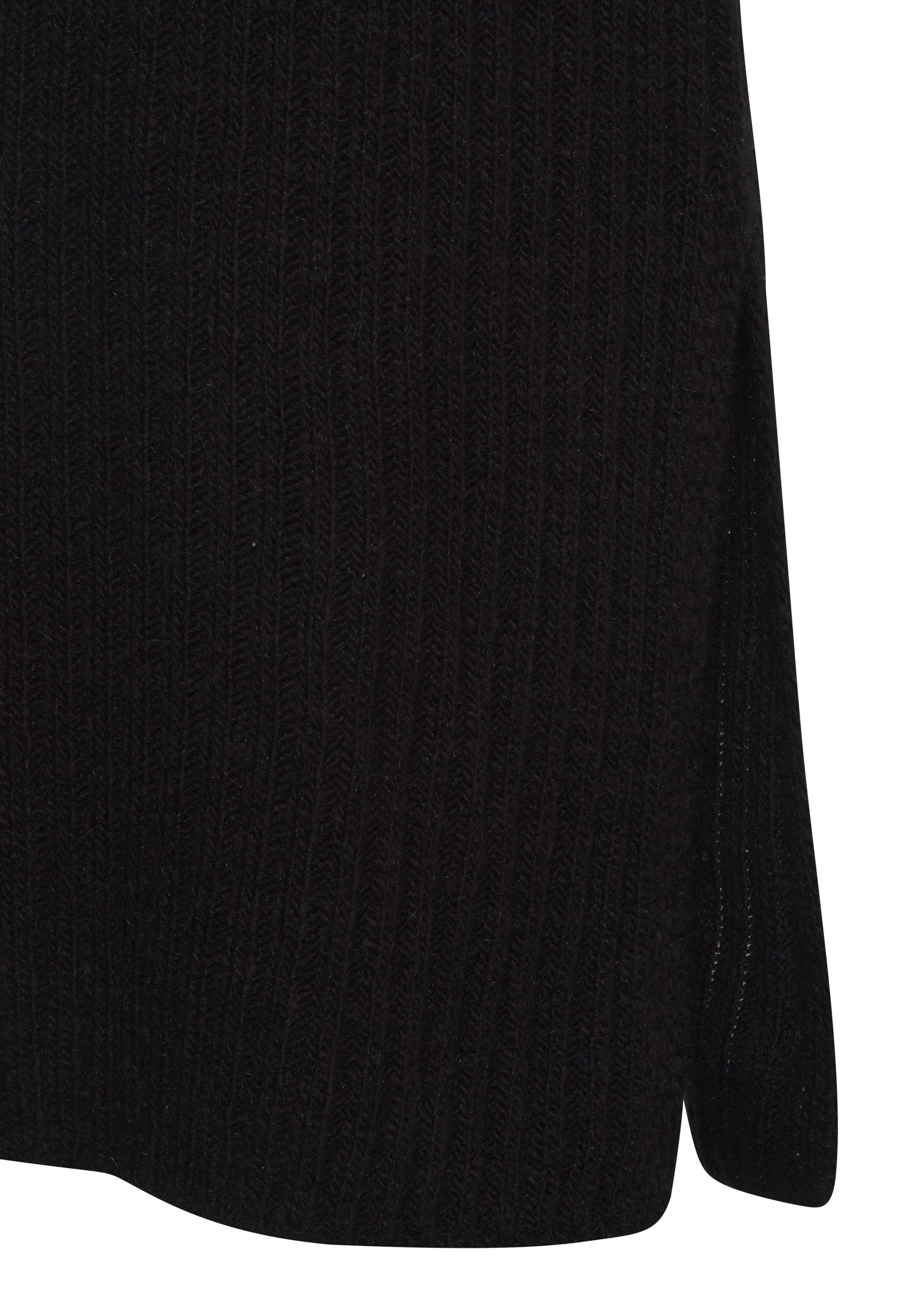 LASCANA Strickkleid mit Zopfmuster, seitlicher Schlitz, elegantes Pulloverkleid Langarm, Midikleid aus weichem Strick, figurbetont, herbstlich, casual