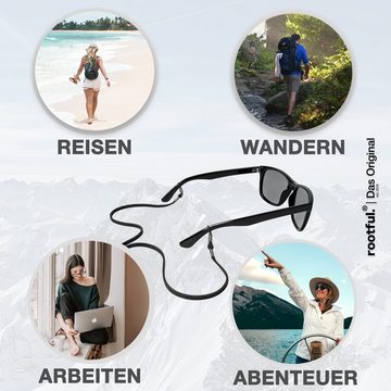 rootful. Brillenband rootful.® urban Brillenband aus Leder 2er Pack - Brillenkette, inklusive Mikrofaserbeutel und Mikrofaserputztuch