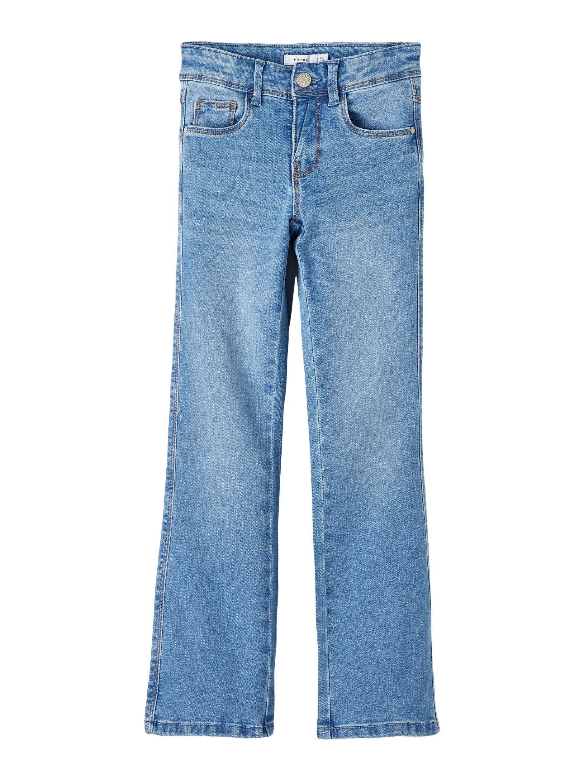 Name It Bootcut-Jeans NKFPOLLY JEANS Stretch NOOS 1142-AU blue medium mit BOOT SKINNY