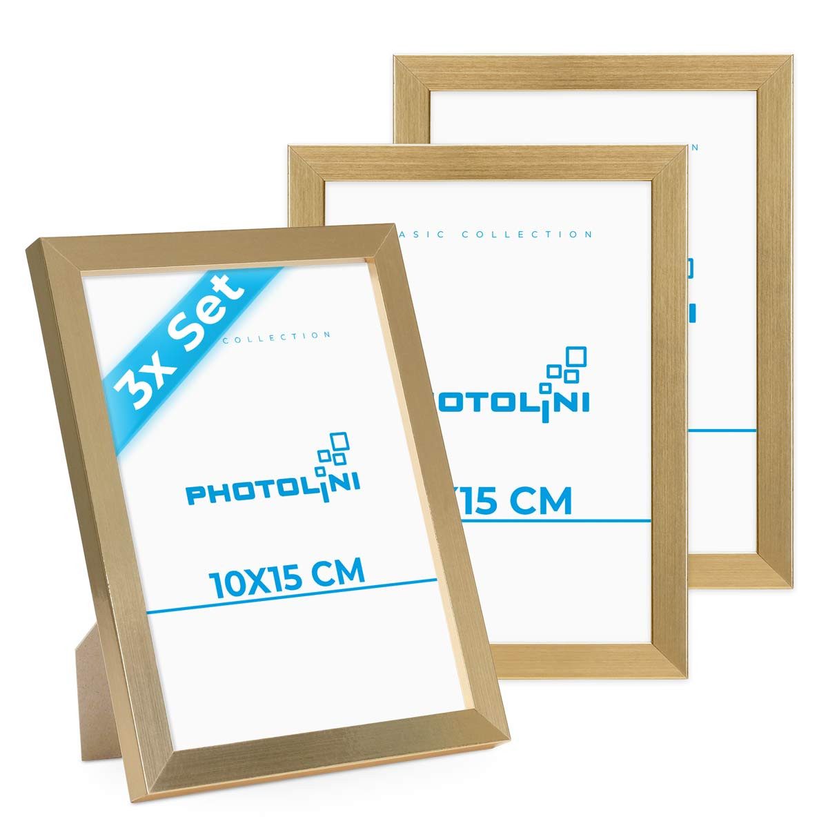 PHOTOLINI Bilderrahmen 3er Set, stabiles MDF-Holz, mit Acrylglas, extra Zub günstig online kaufen