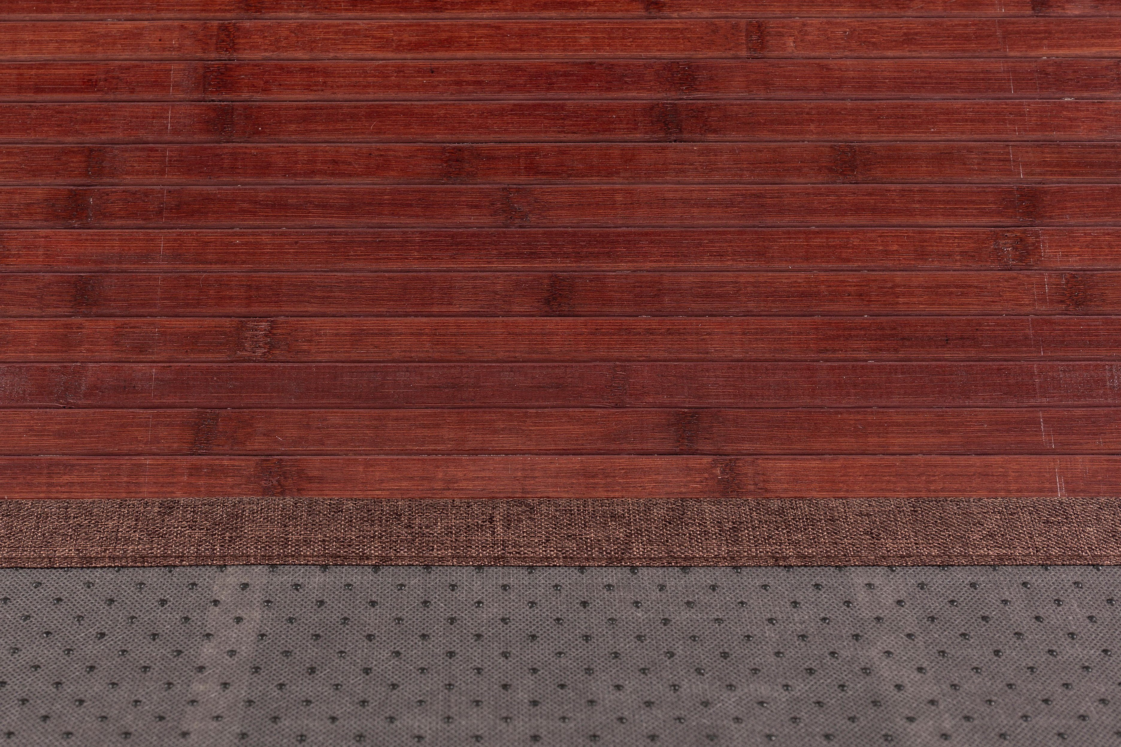 Teppich Bambus, Andiamo, rechteckig, Bambus, Höhe: rot Material: geeignet 17 mm, und Outdoor 100% Wendeteppich, In