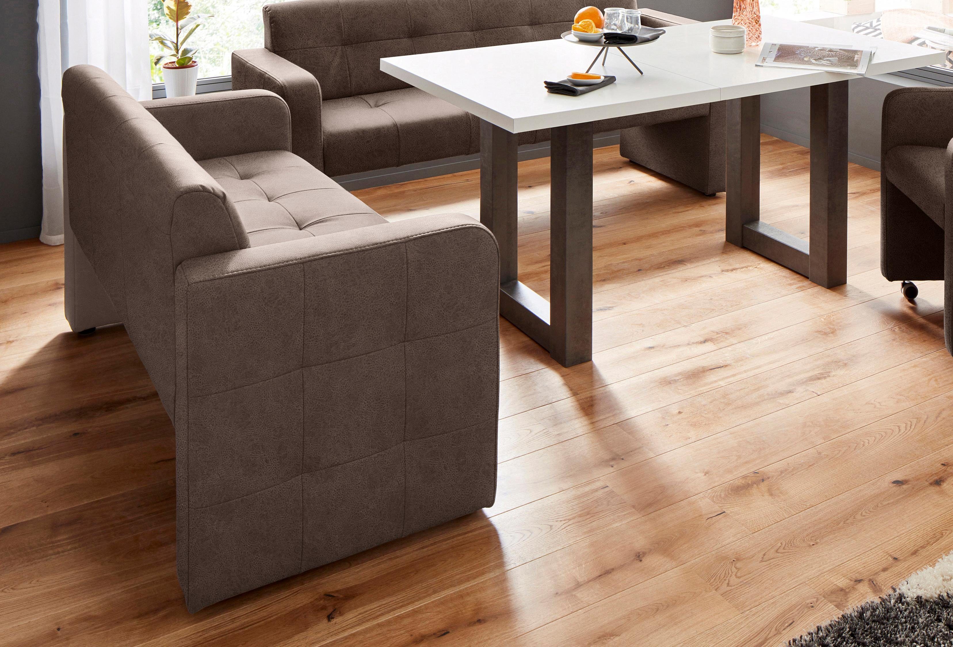 exxpo - sofa fashion Polsterbank Barista Küchensofa, Sitzhöhe 49cm, kompakte Stellmaße, Frei im Raum stellbar