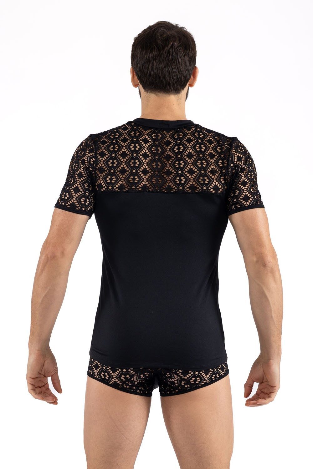 LOOK ME T-Shirt Herren-Shirt in schwarz - L
