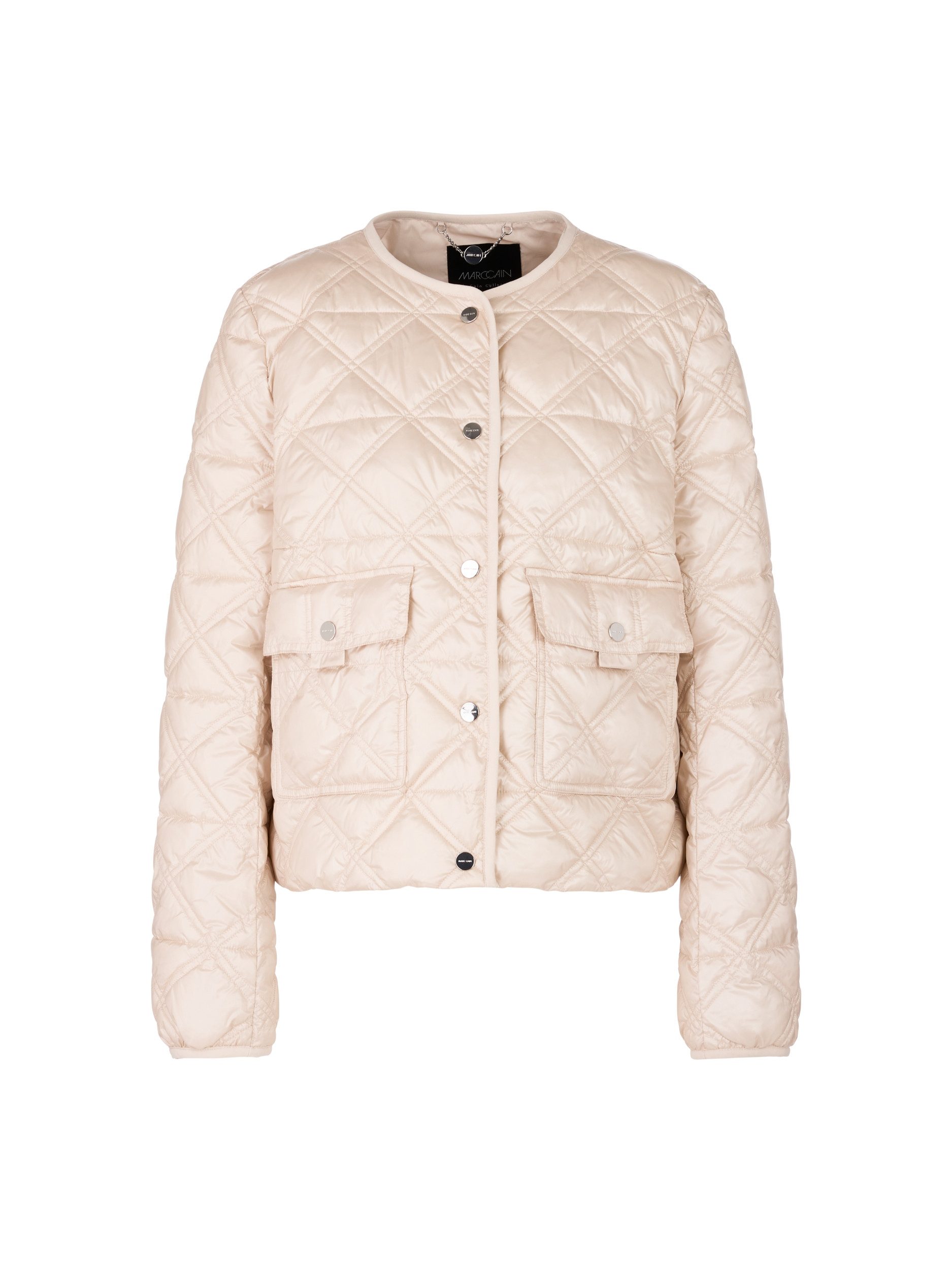 Blouson Schimmernde Jacke im Rautenstepp - Gerade