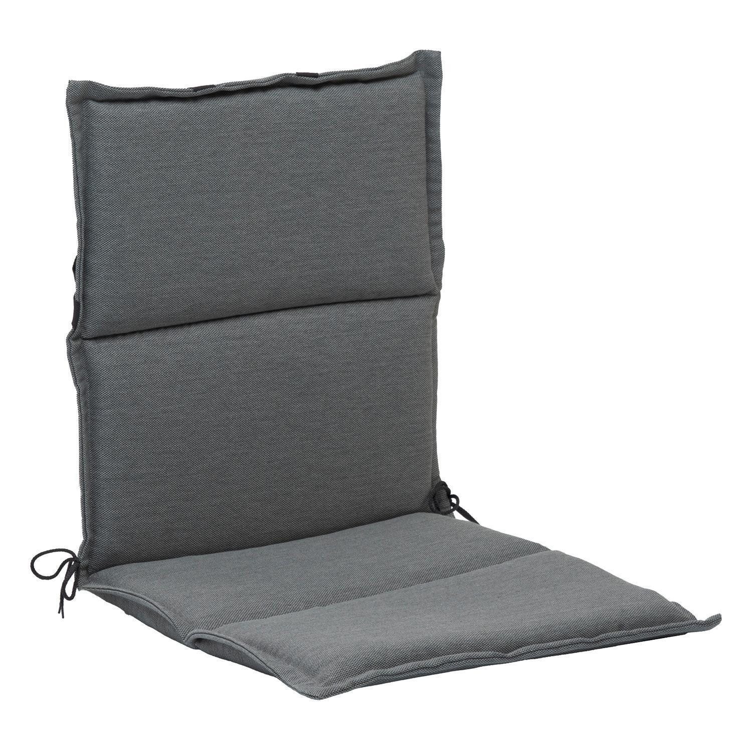 GO-DE Polsterauflage RATALIA, 46 x 98 cm, Hellgrau, Polyester, (1 St), für Niedriglehner-Stühle
