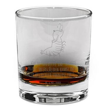 Mr. & Mrs. Panda Whiskyglas Garnele Franzose - Transparent - Geschenk, Krabbe, französisch, Meere, Premium Glas, Lasergravur Design