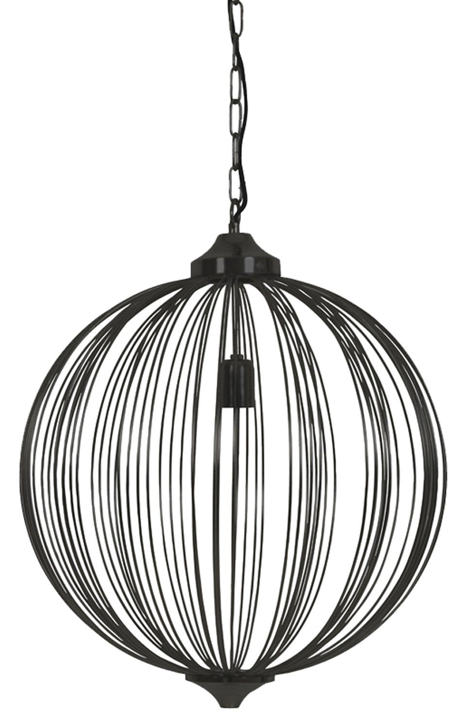 Light & Living Pendelleuchte MALA, 1-flammig, Schwarz, Metall, H 120 cm, ohne Leuchtmittel, Hängeleuchte, Hängelampe