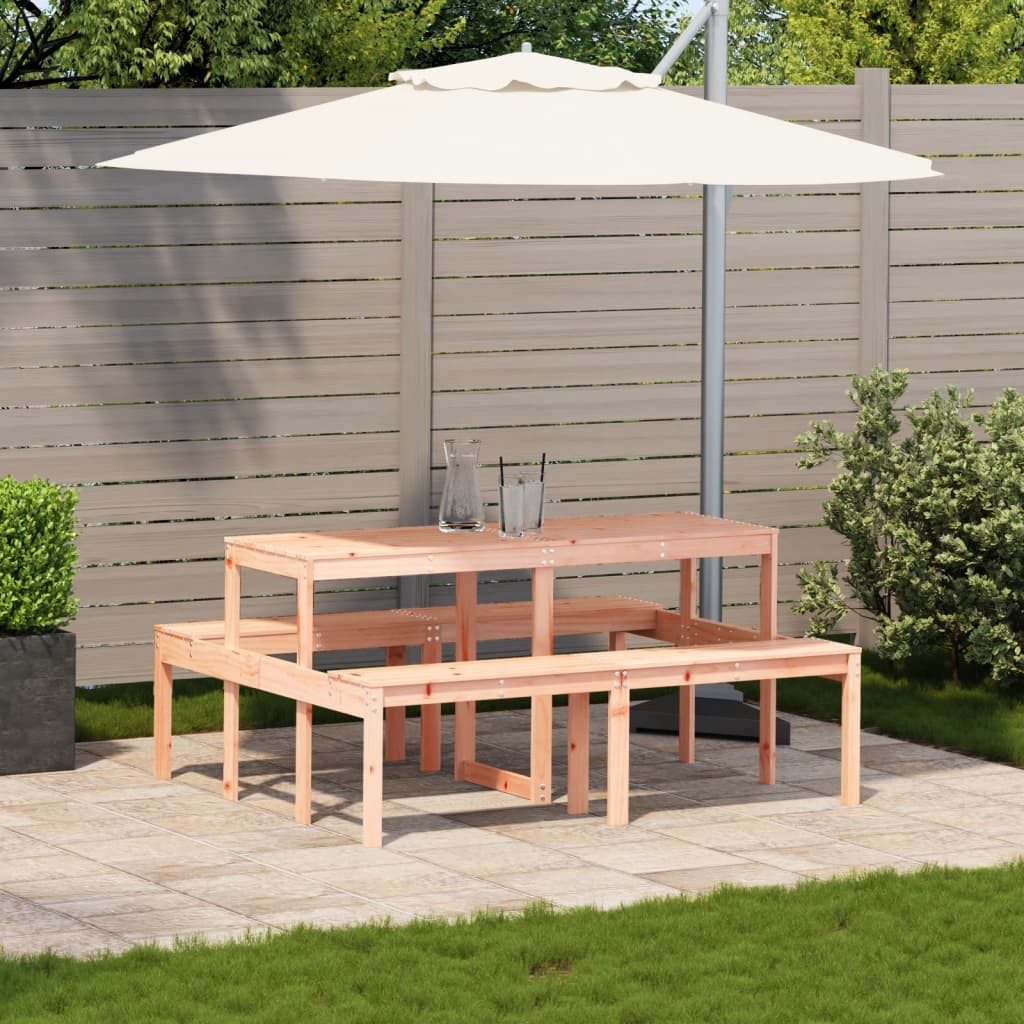 vidaXL Gartentisch Picknicktisch 160x134x75 cm Massivholz günstig online kaufen