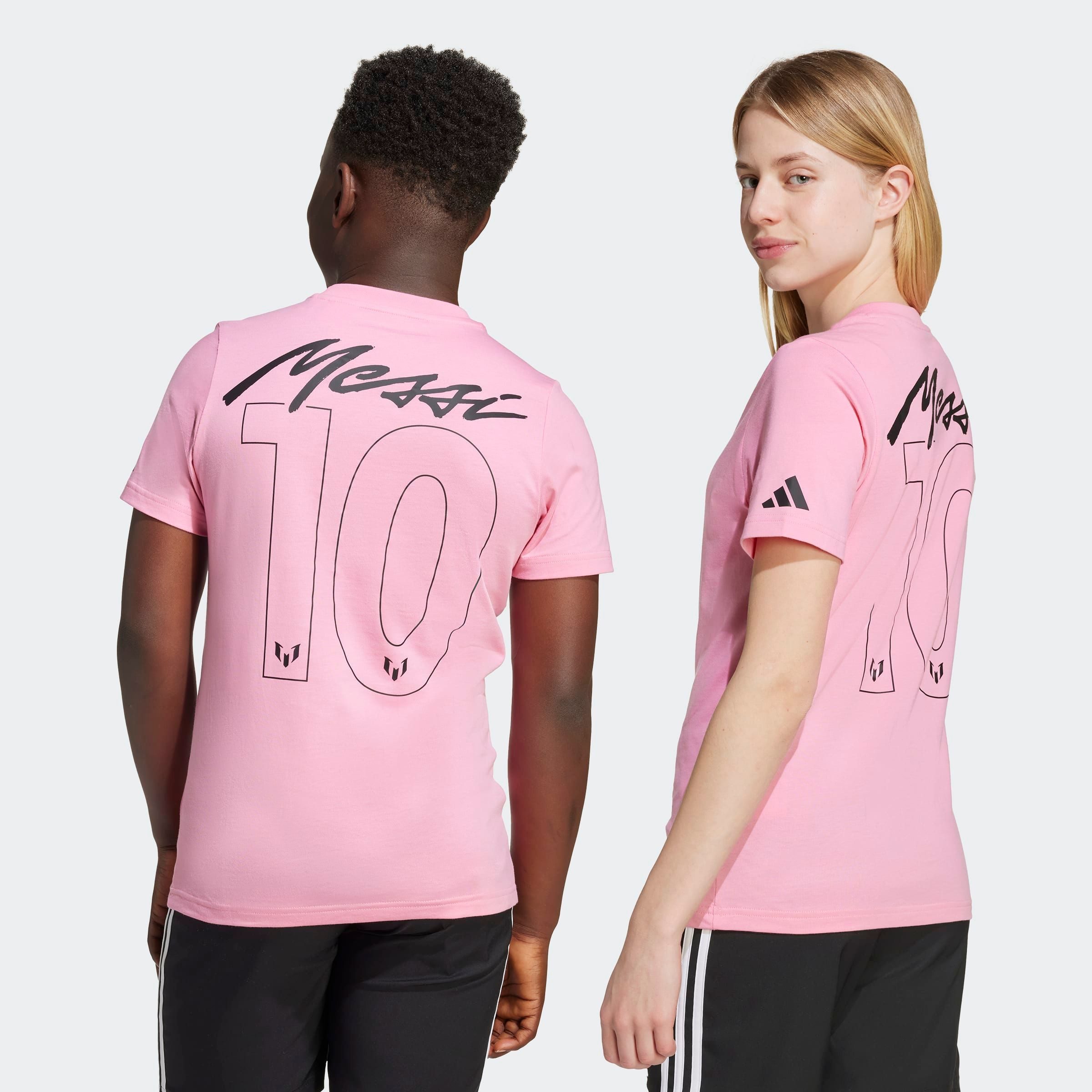 adidas Performance Trainingsshirt MIT GRAFIK FÜR KINDER MIT MESSI-NAMESZUG UND SPIELERUMMER sportlicher Stil, mit Name und Nummer auf dem Rücken, aus Baumwolle – Bild 2 von 5
