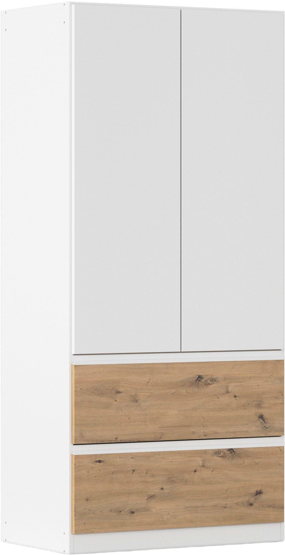 rauch Drehtürenschrank Kleiderschrank Schrank Garderobe COSTA in den Breiten 91/136/181 cm (in 3 Ausstattungen BASIC/CLASSIC/PREMIUM) viel Platz, grifflose Front und Push-to-Open Funktion MADE IN GERMANY