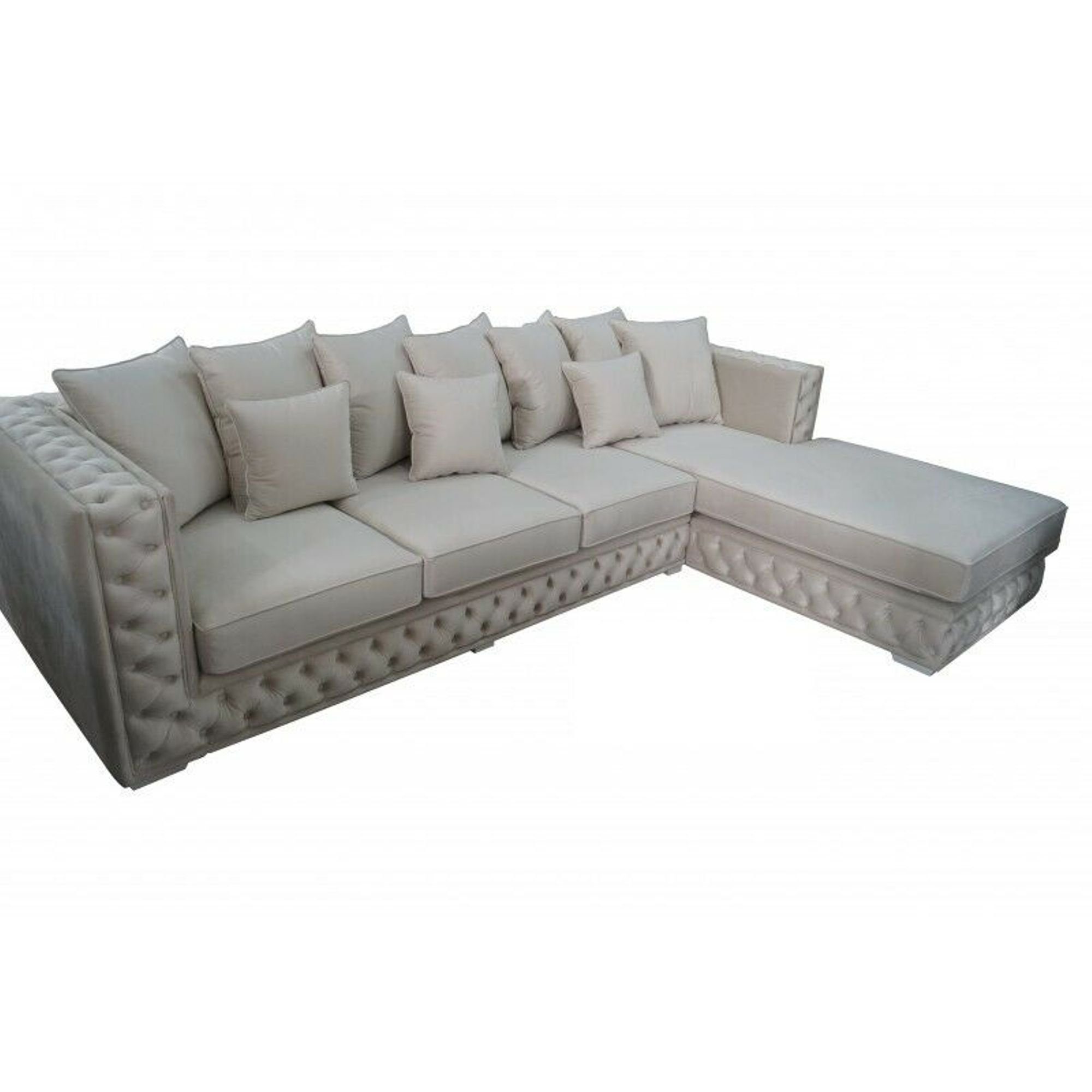 [2024 regulär günstig] JVmoebel Ecksofa Stilvolles Chesterfield Couch Made Modern Ecksofa L-Form in Europe luxus Neu