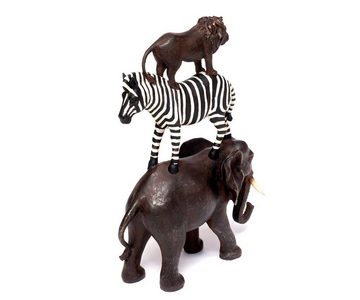 Brillibrum Afrikafigur Figur Elefant Löwe Zebra Afrika Skulptur Safari Tierfigur Dekofigur