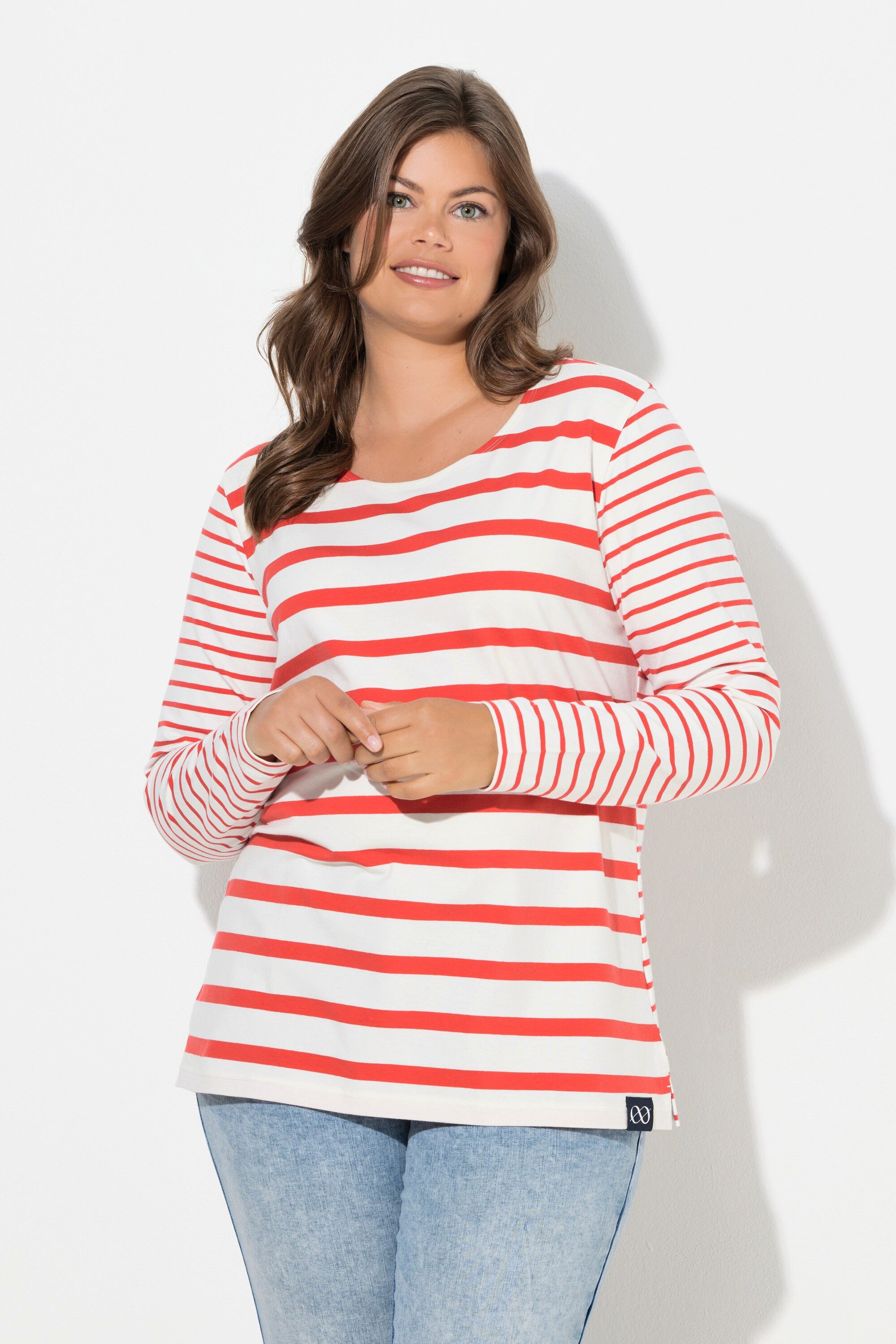 Laurasøn T-Shirt Ringelshirt Langarm Rundhalsausschnitt günstig online kaufen