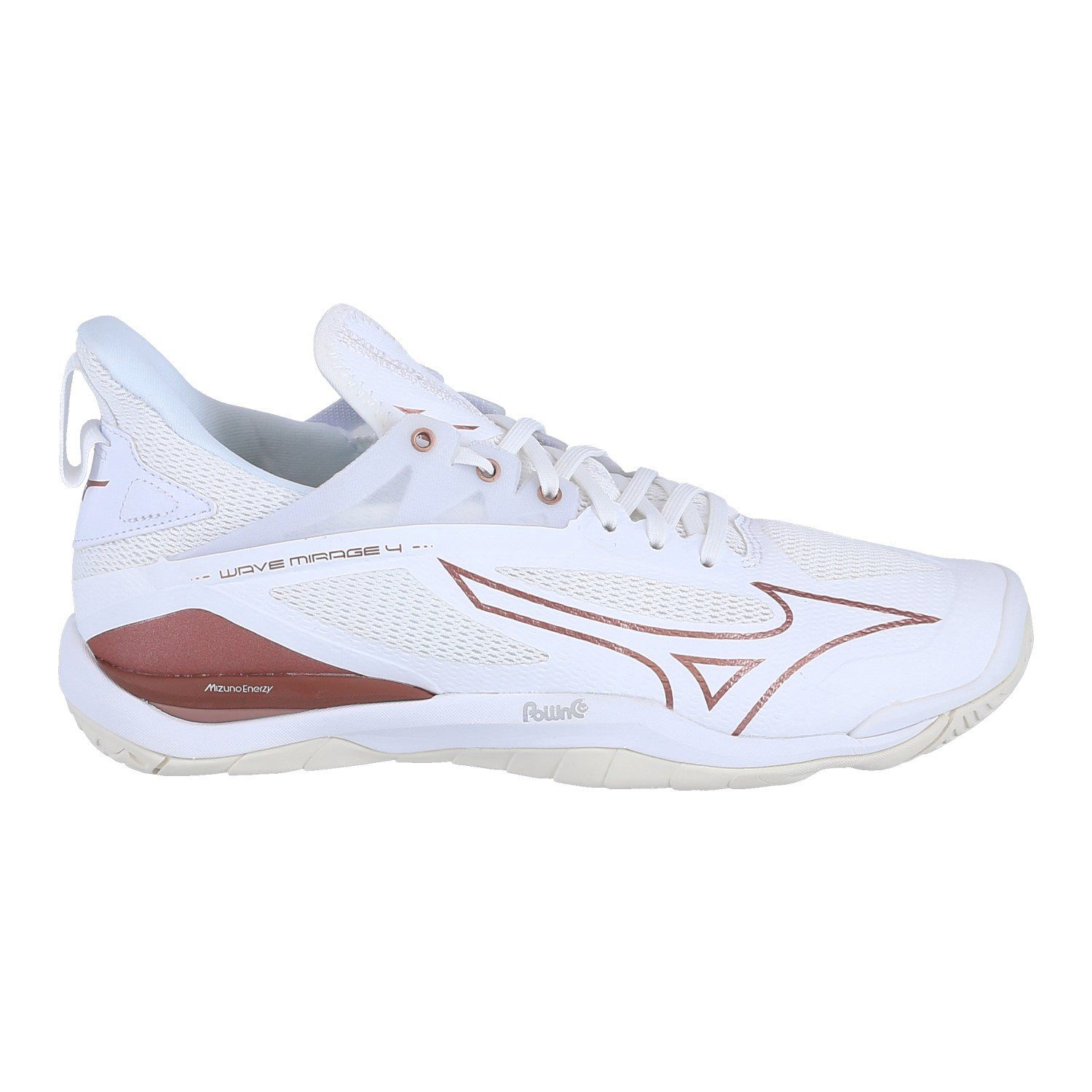 Mizuno Hallen-Indoorschuhe Wave Mirage 4 beige/weiss Damen Squashschuh