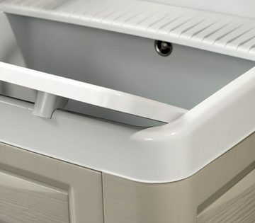 GarPet Waschtisch-Set Waschtisch Set Waschbecken mit Unterschrank Abdeckung Keller Garage