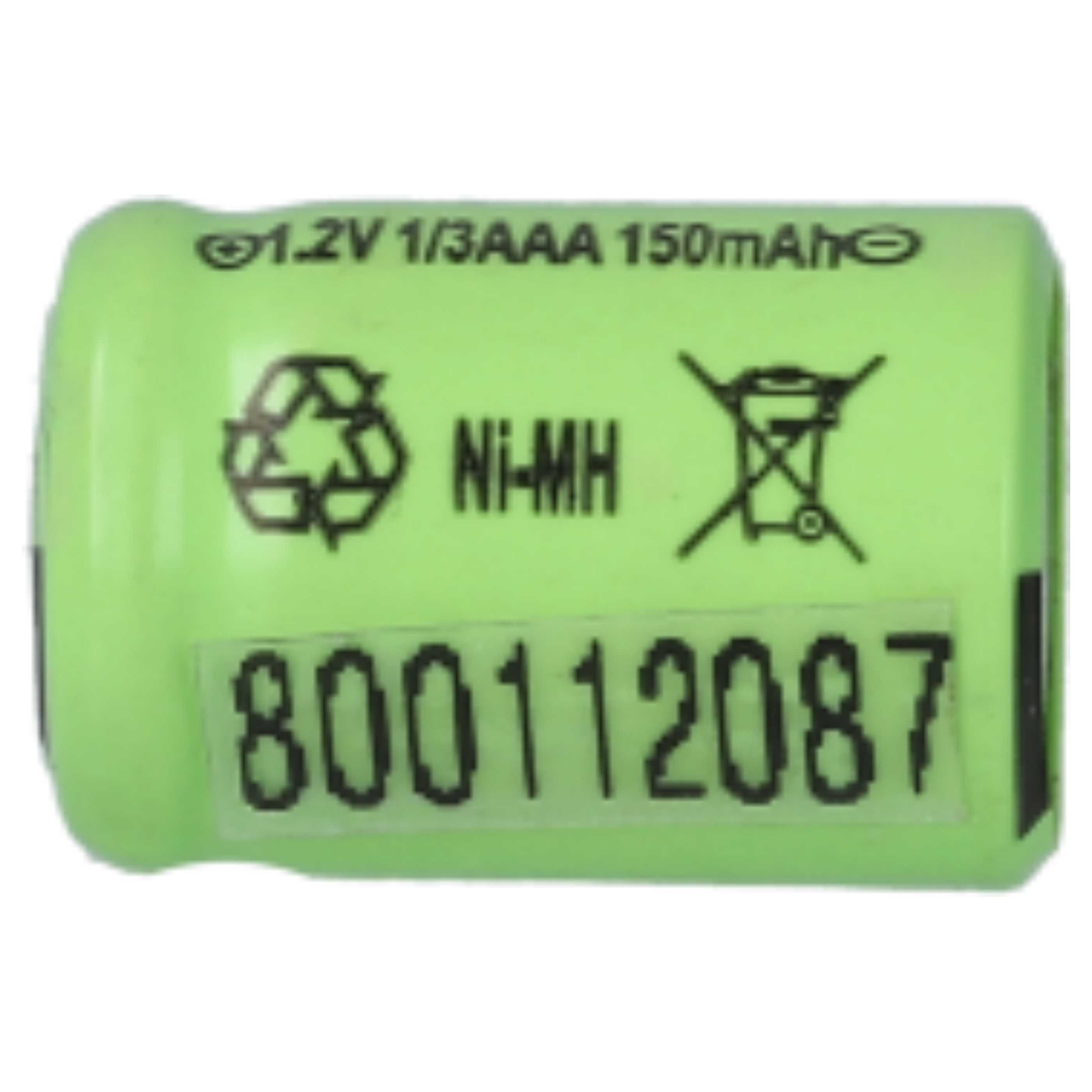 vhbw Zelle Ersatz für 1/3AAA für Modellbau / verschiedenes (150 mAh, 1,2 V, Akku Zelle 150 mAh (1,2 V, 5 St), Leistungsfähige Akkuzelle für Ihre RC Modelle, Jede Zelle wird