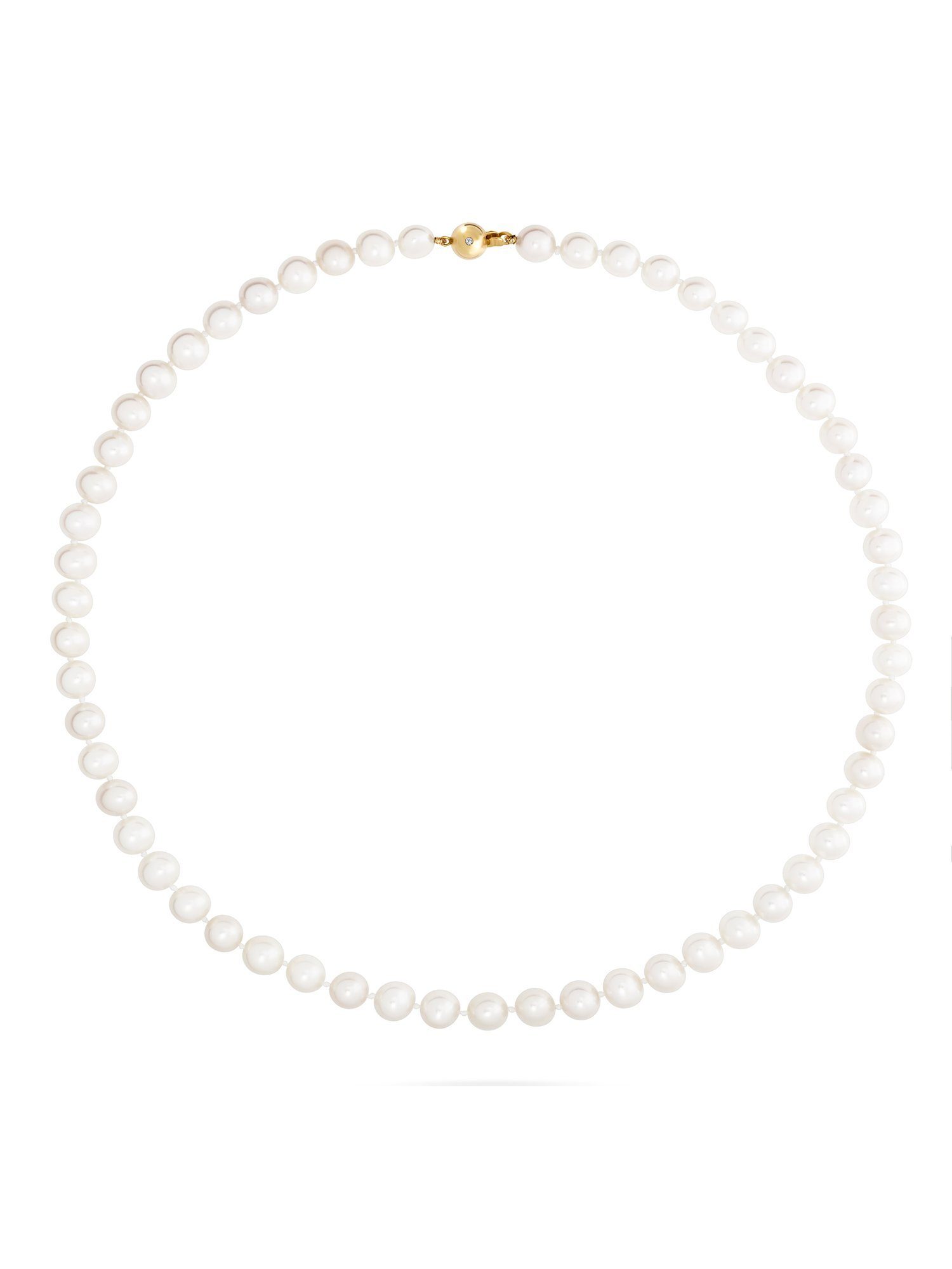 YAMOKO Collier YAMOKO Damen-Kette 585er Gelbgold Süßwasserperle